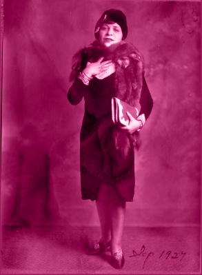 a woman wearing a dress