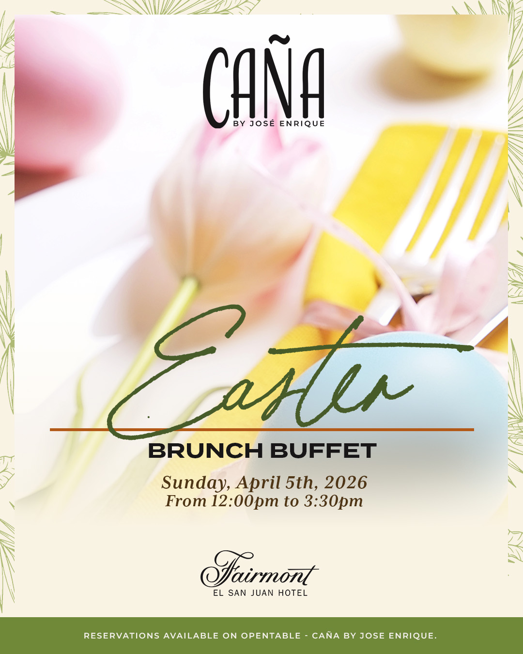 a poster for a brunch buffet