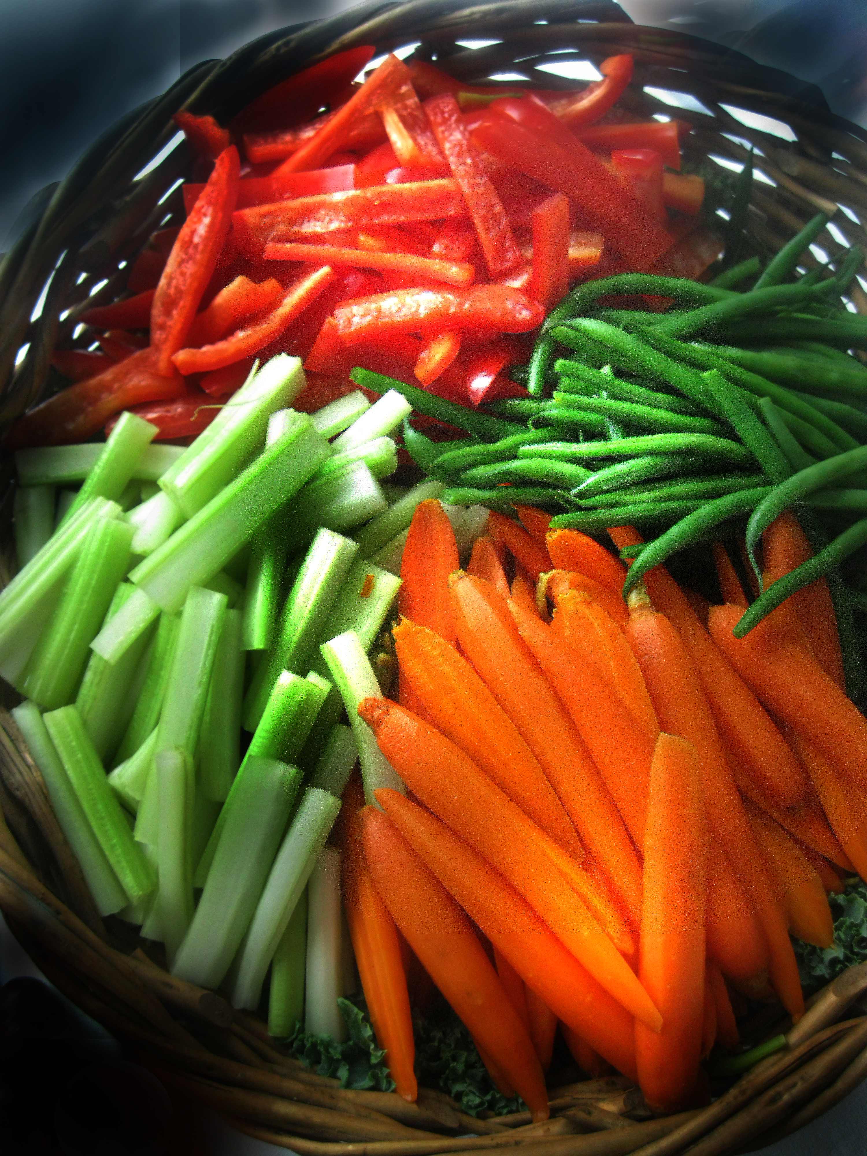 a bunch of vegetables on a cutting board