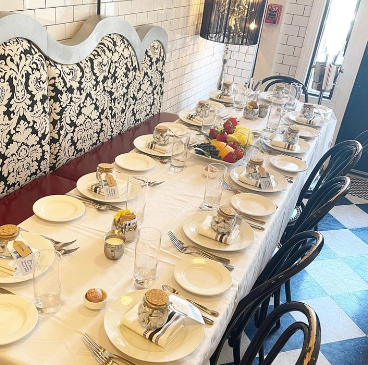 a dining table