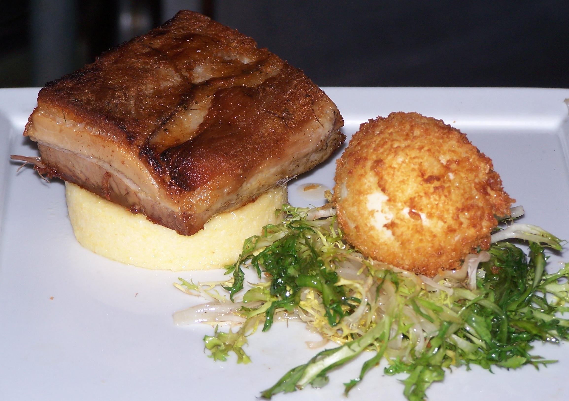 a piece of food on a plate
