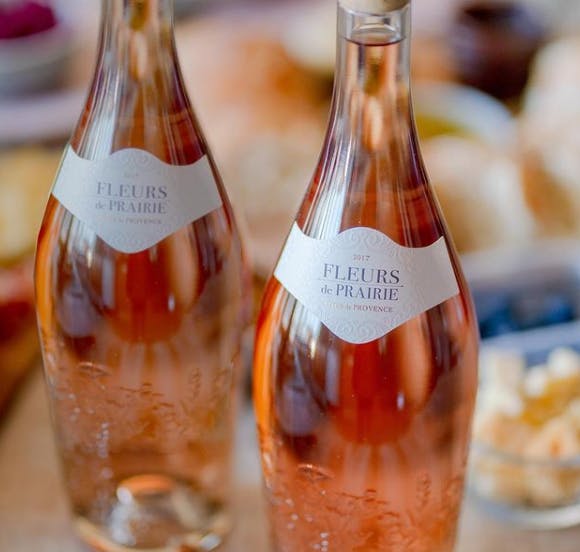 a close up of a bottle of wine