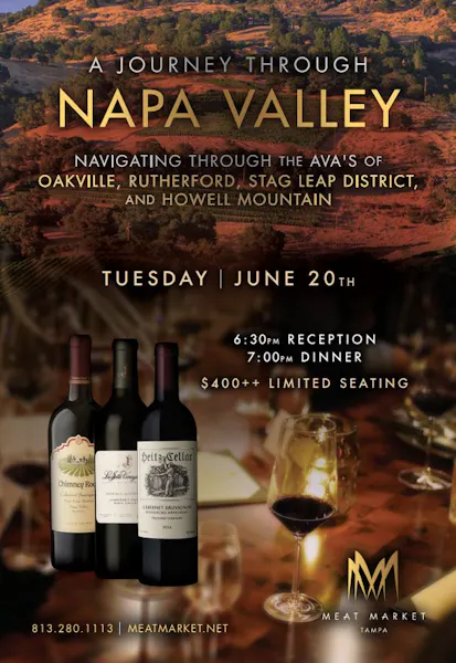 A JOURNEY THROUGH NAPA VALLEY Meat Market Steakhouse Tampa, Palm