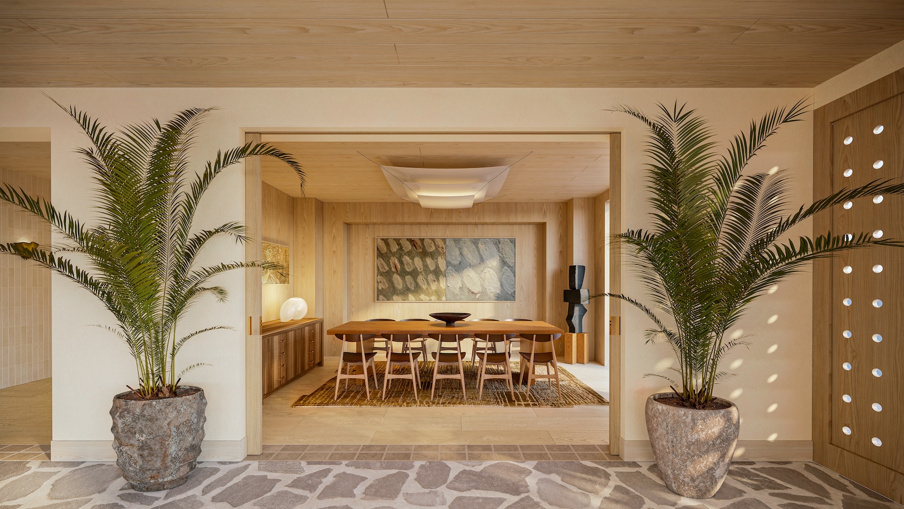 a dining room
