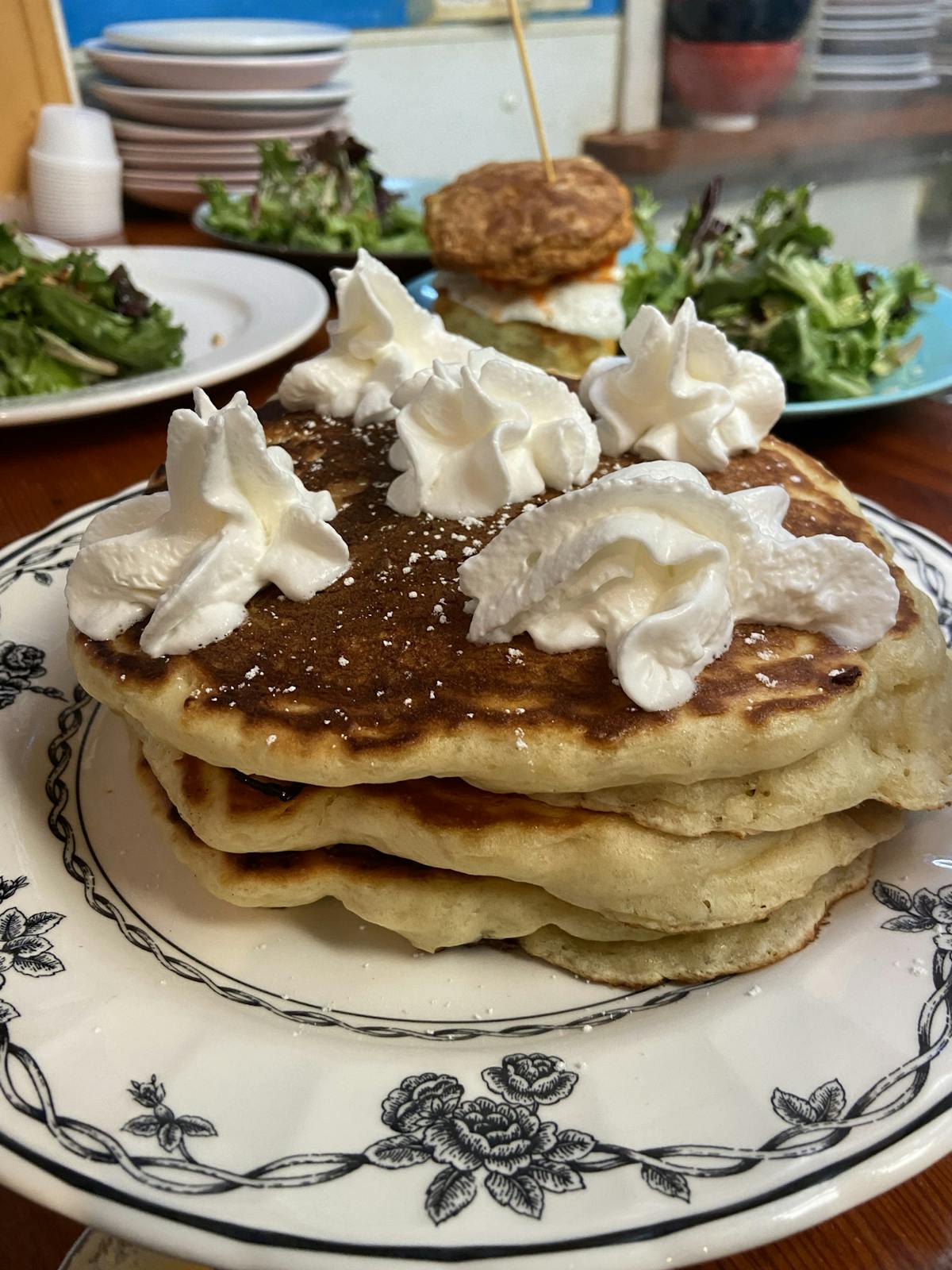 a plate of food on a table