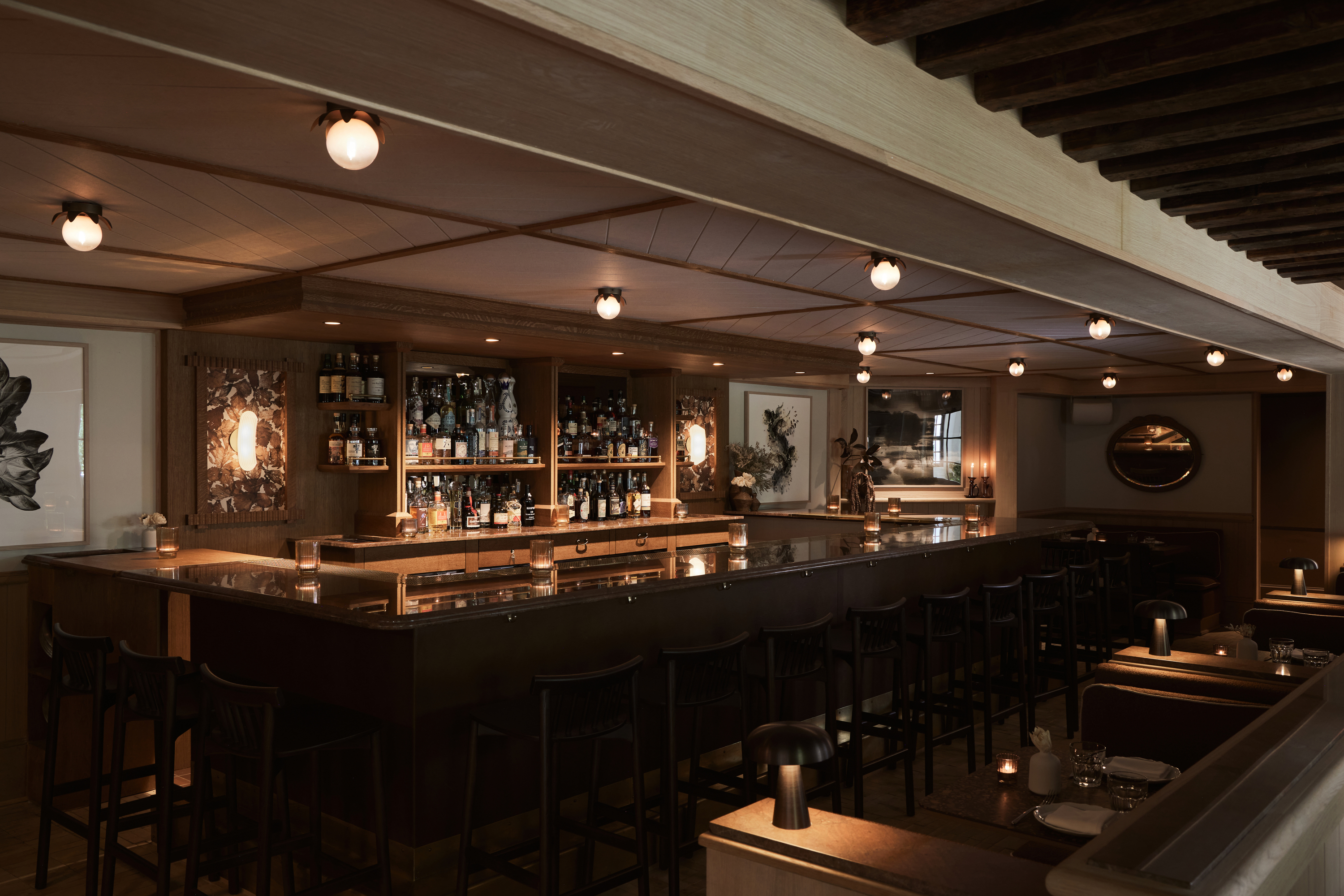 a large kitchen with stainless steel appliances