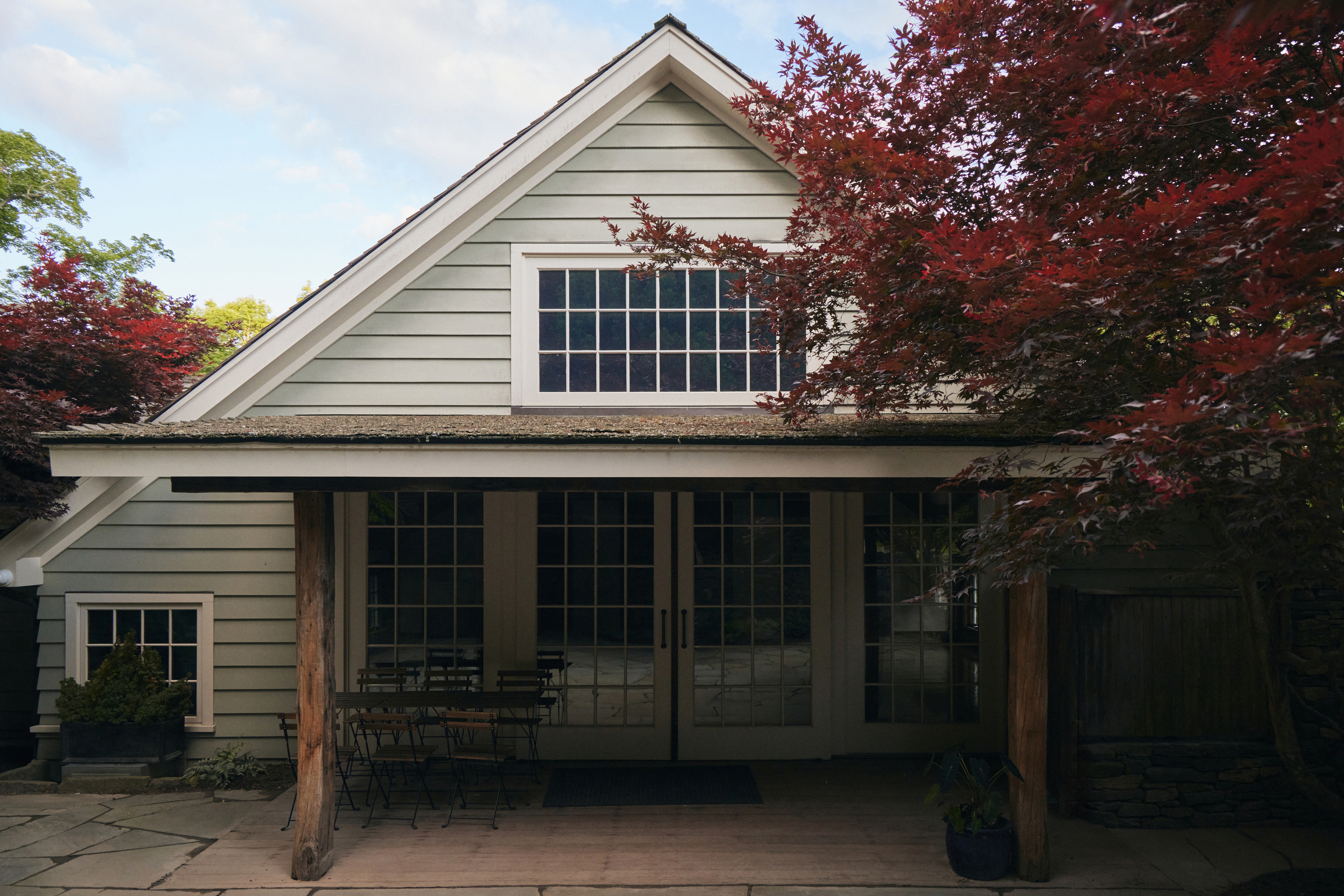 the outside of a house