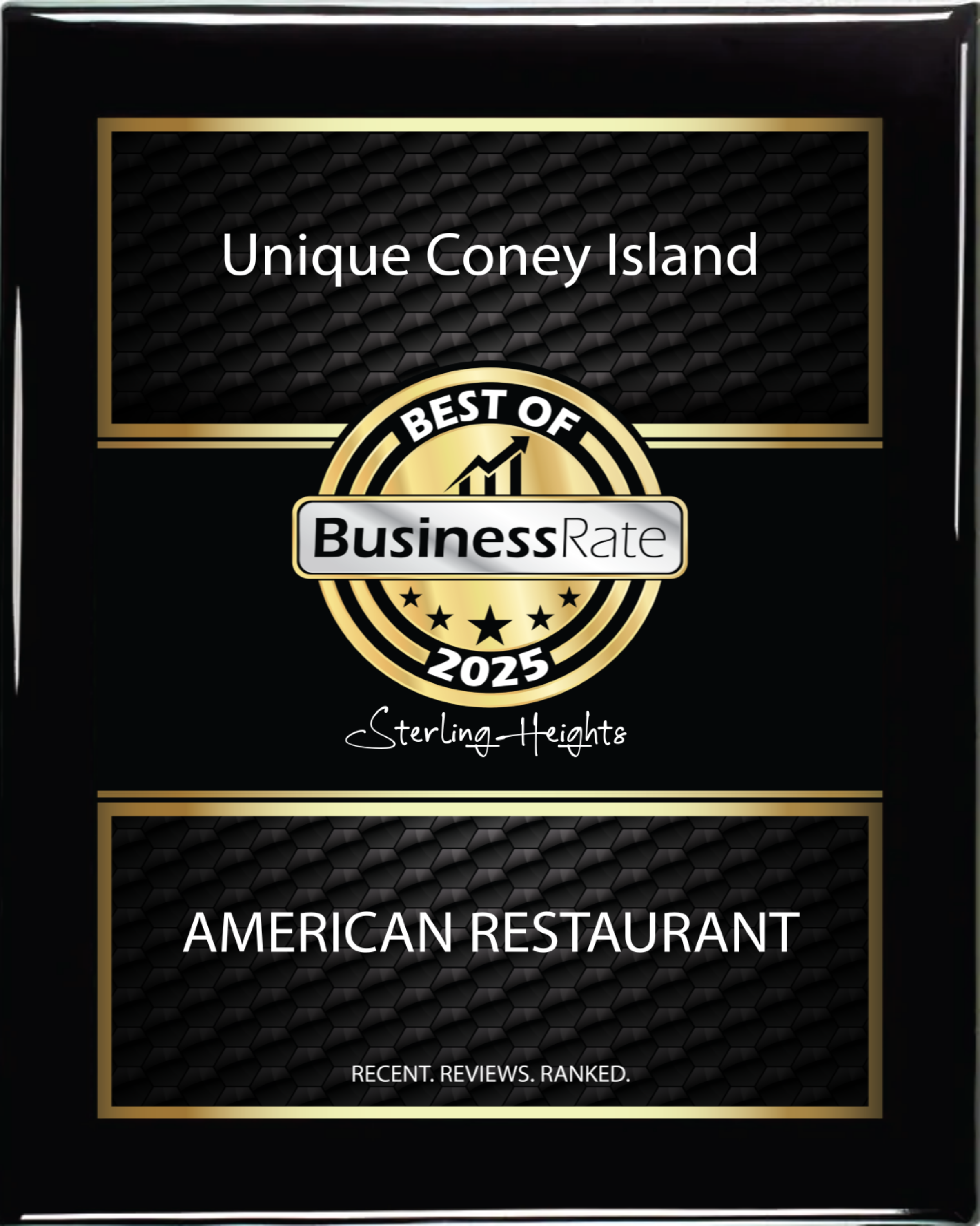 Unique coney island best of business rate 2025 american restaurant rate logo