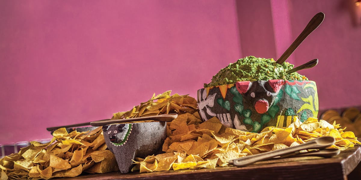 a tray of food on a table