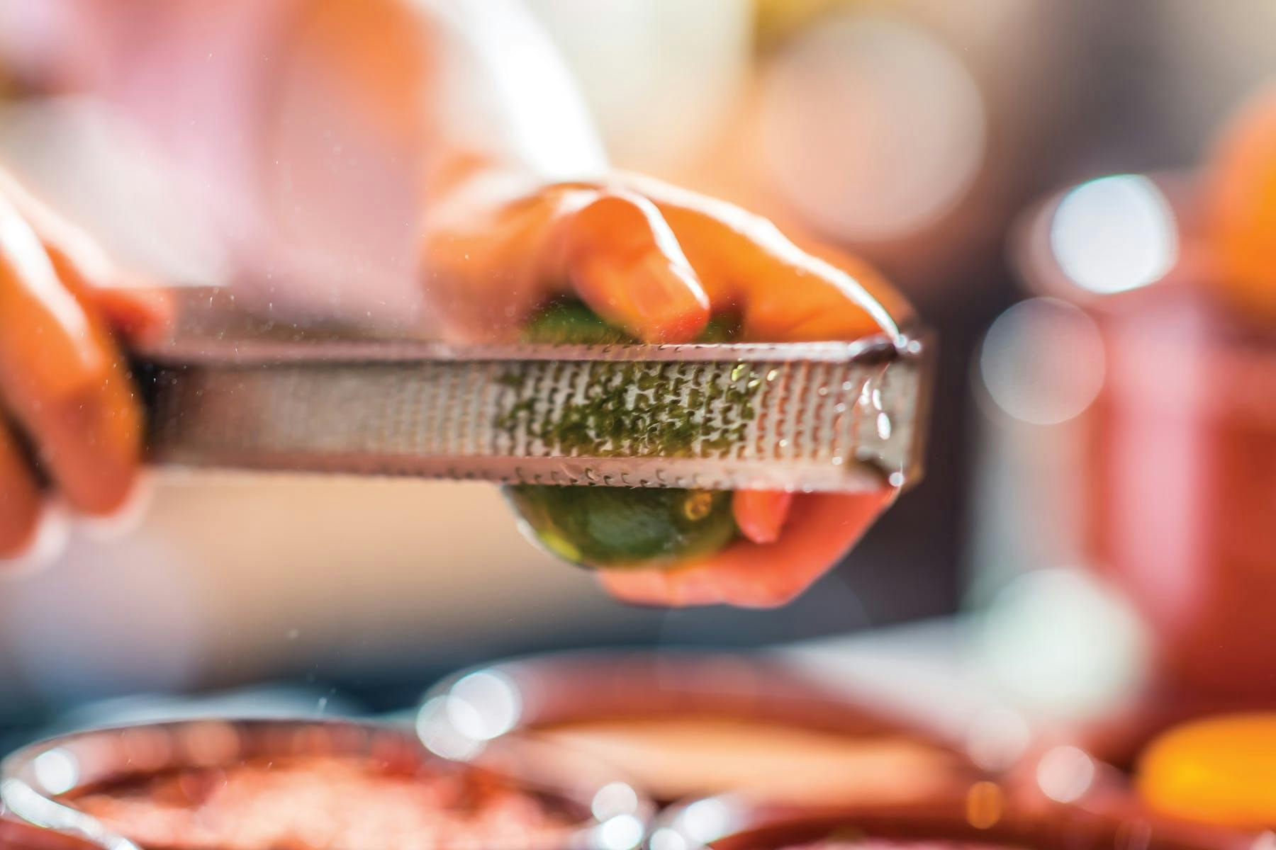 a close up of food