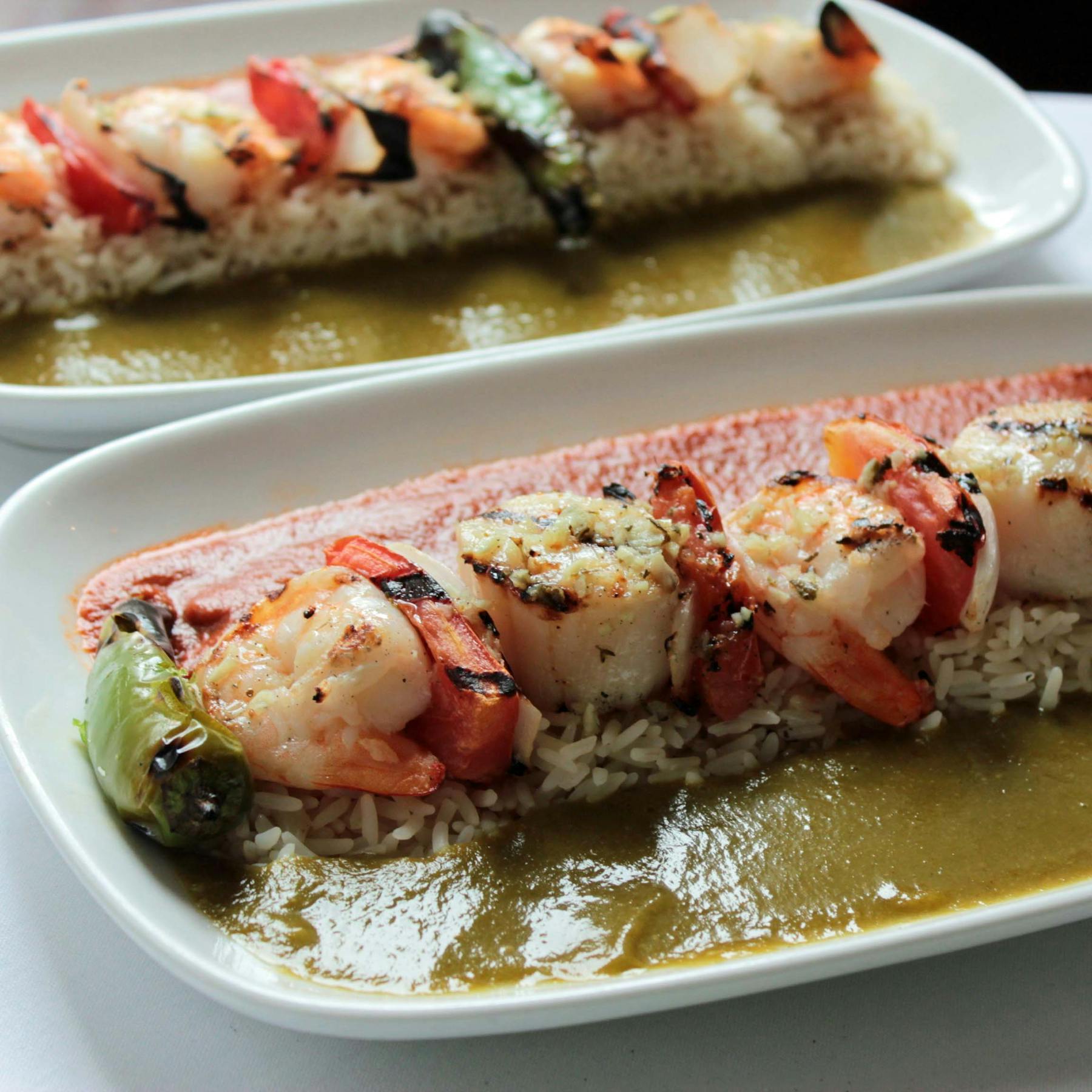 a plate of food on a table