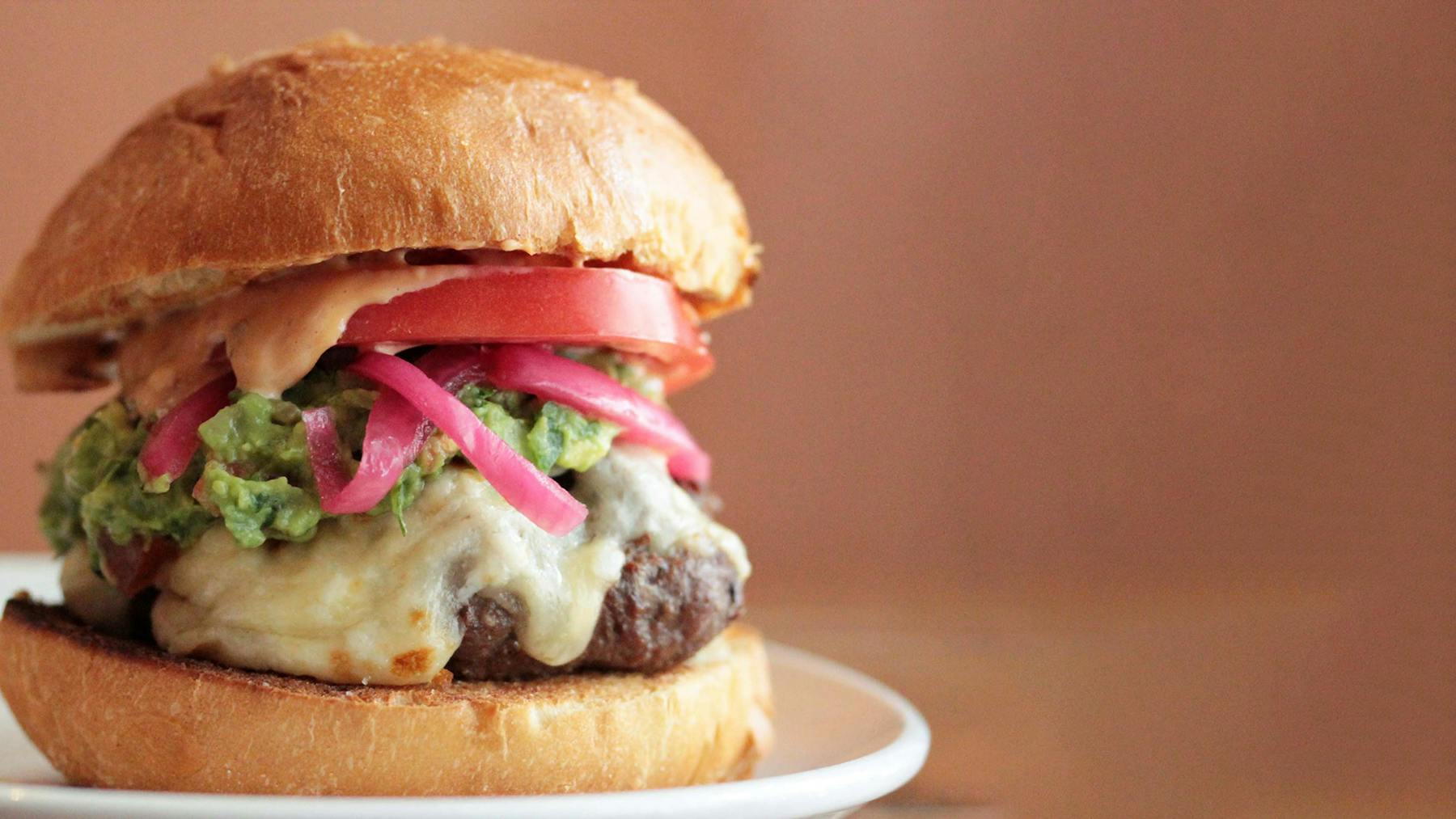 a close up of a sandwich on a plate
