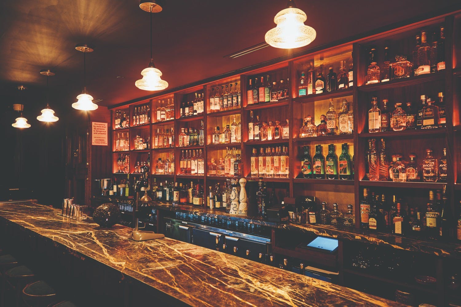 bar at Rosa Mexicano in Tribeca, NY