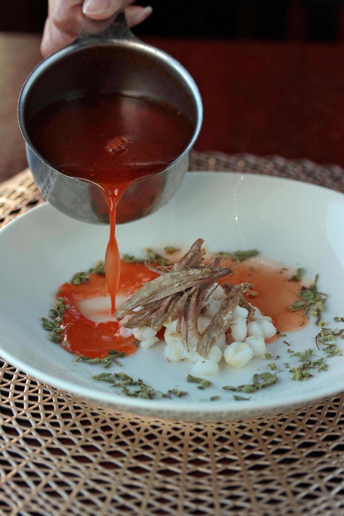 a bowl of food on a plate
