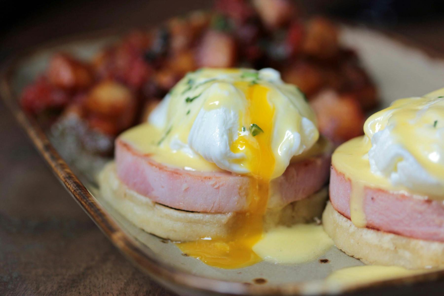 a close up of food