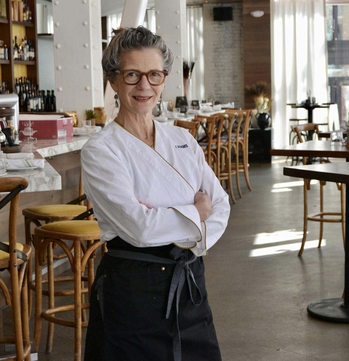 a person sitting at a table