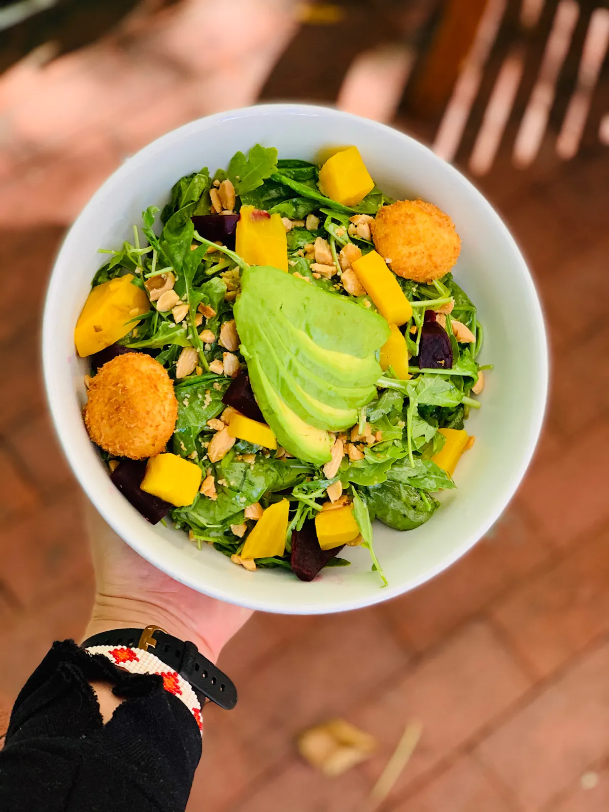 Beet, Arugula & Spinach Salad