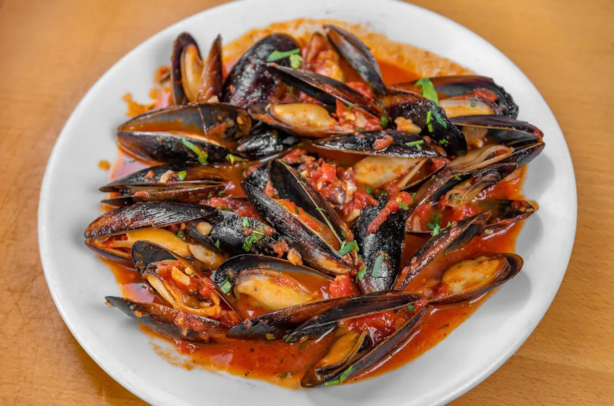 a plate of food on a table