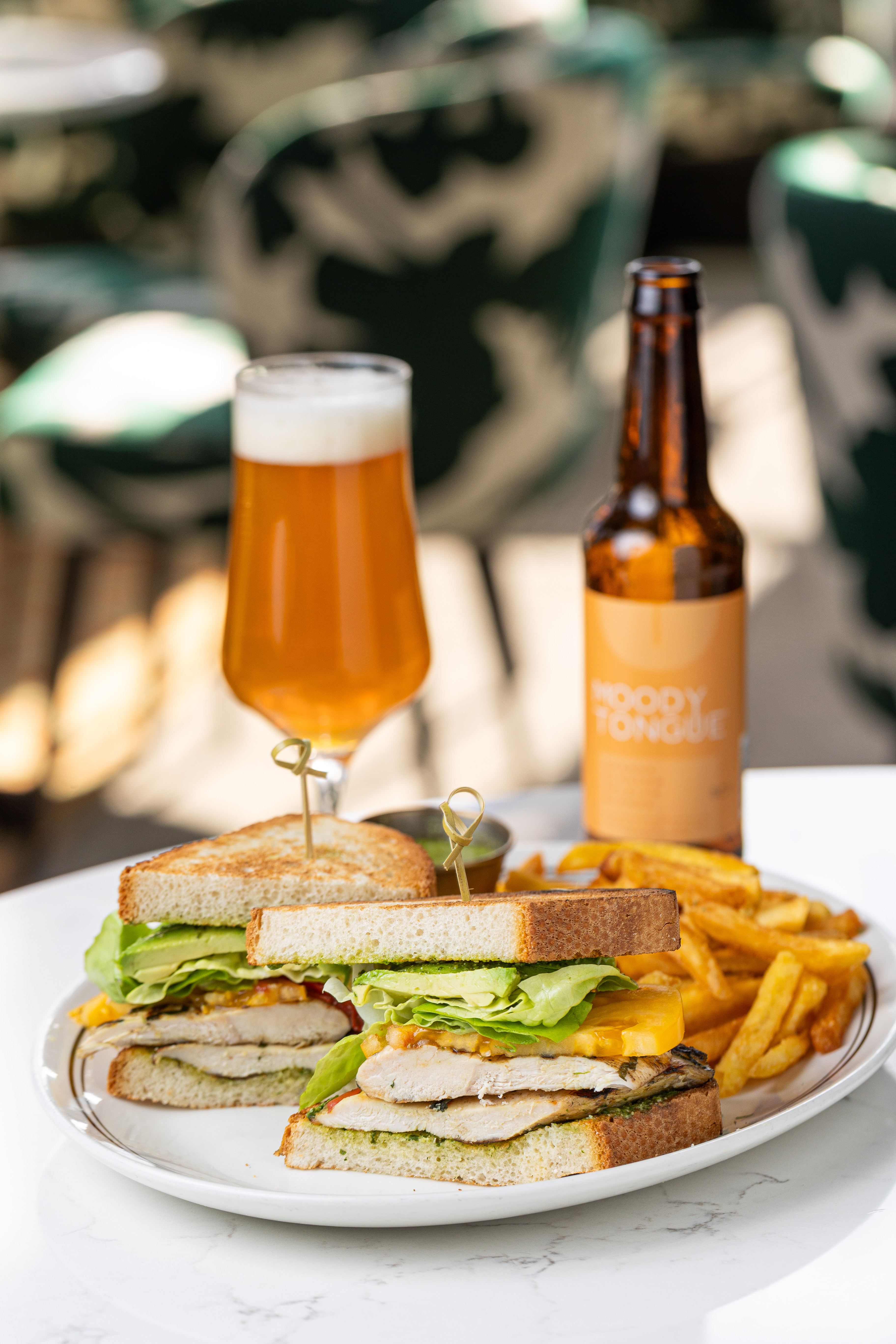 Turkey Club Sandwich, Beet