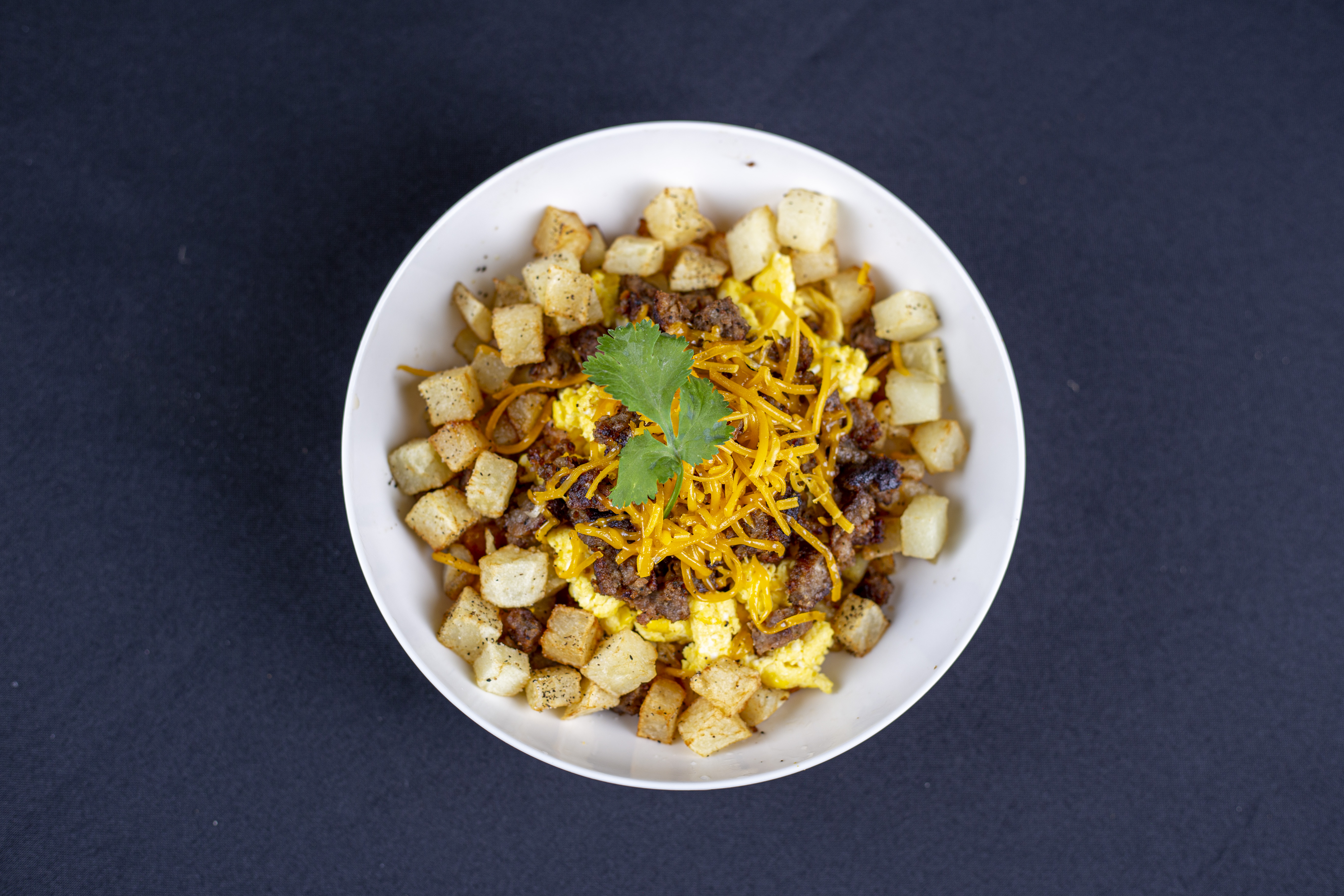 a bowl of food on a plate