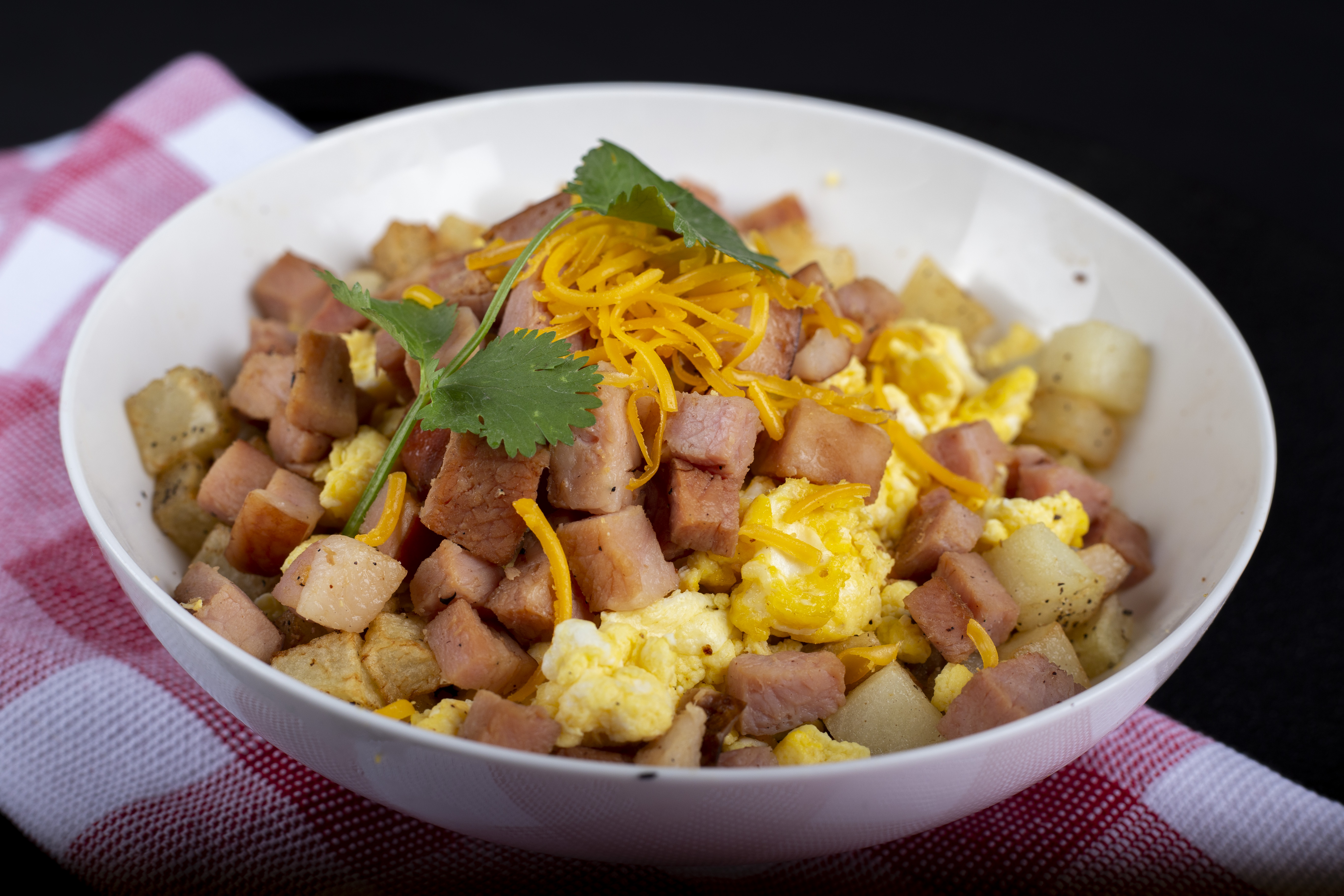 a bowl of food on a plate