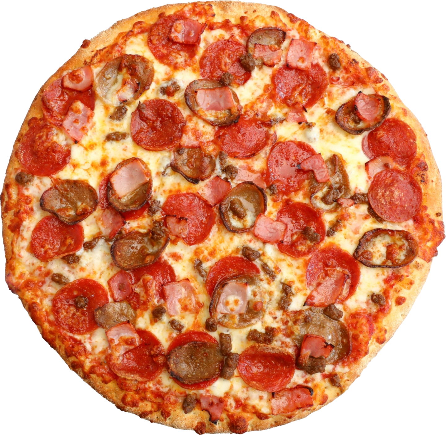 a large pepperoni pizza