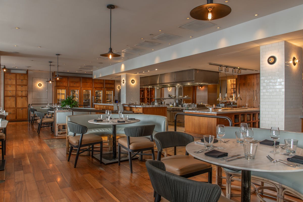 a restaurant seating