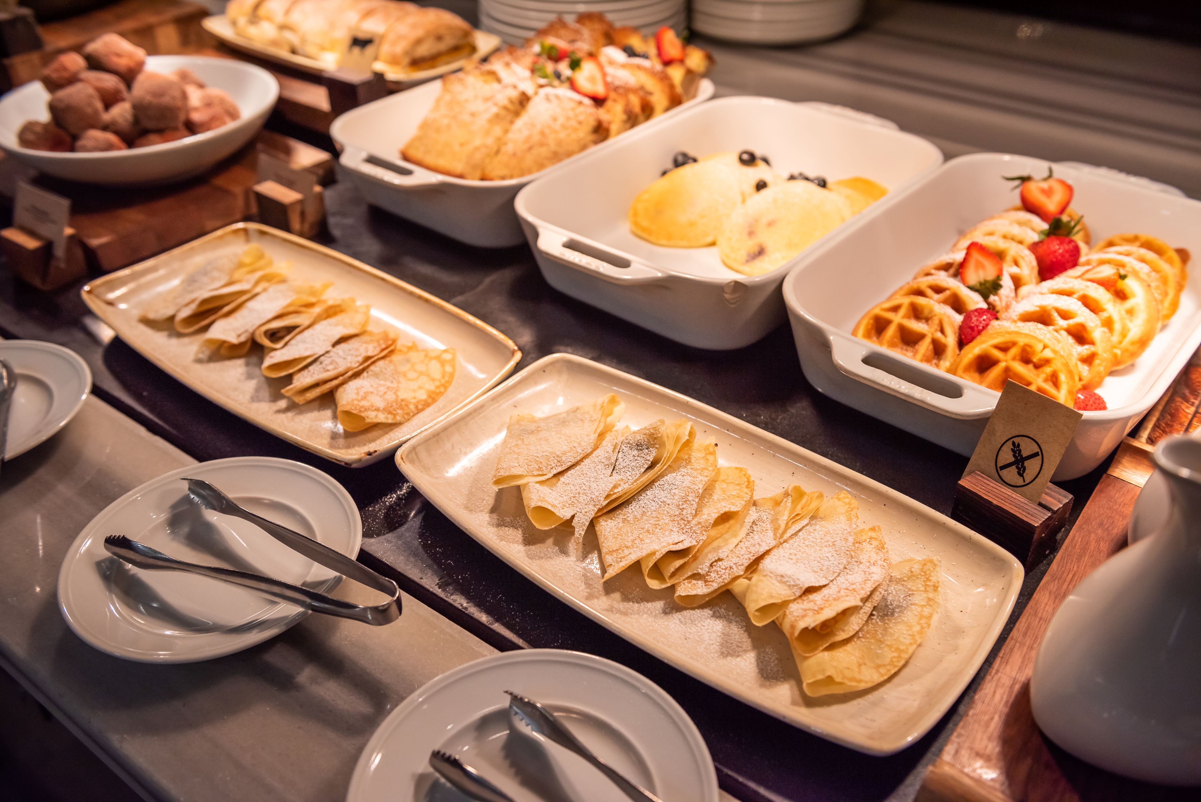 a tray of food on a plate
