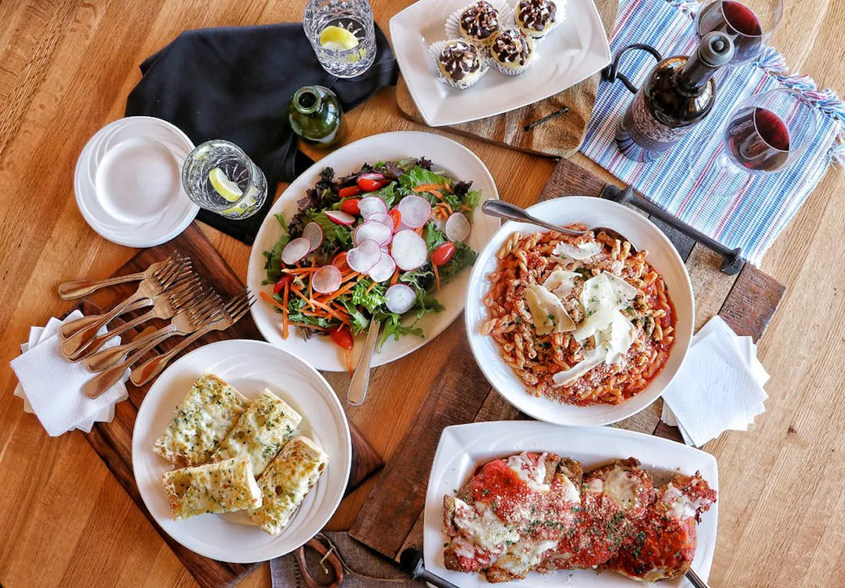 a plate of food on a table