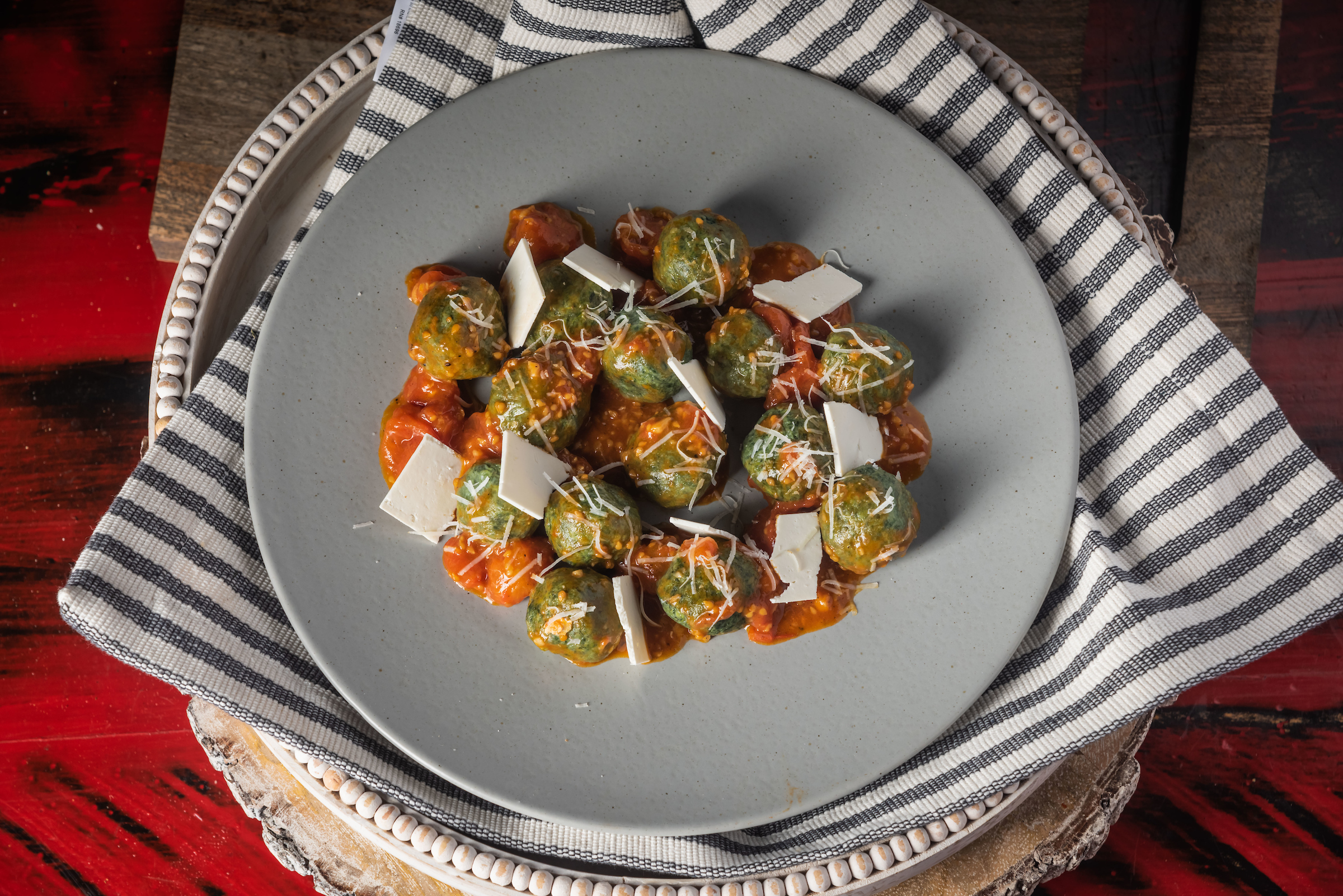 Gnocchi with spinach