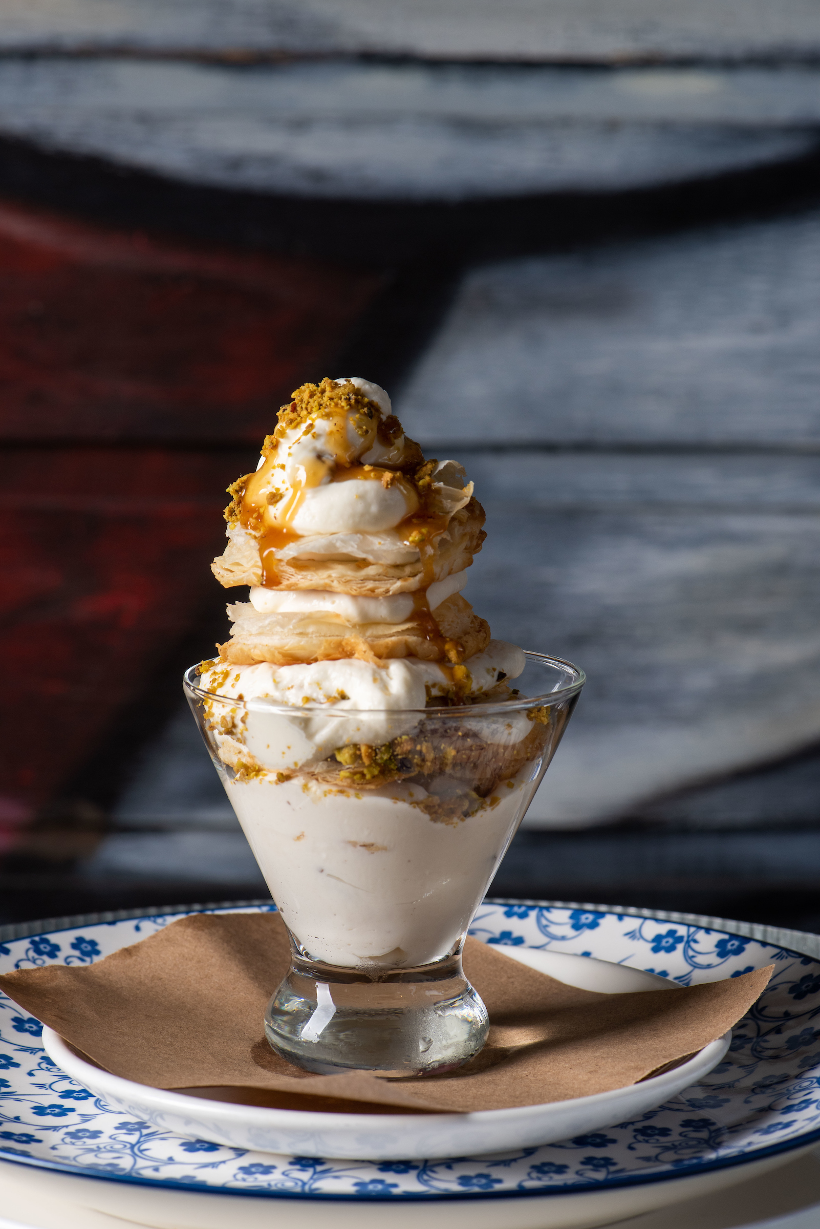 puff pastry with canoli cream