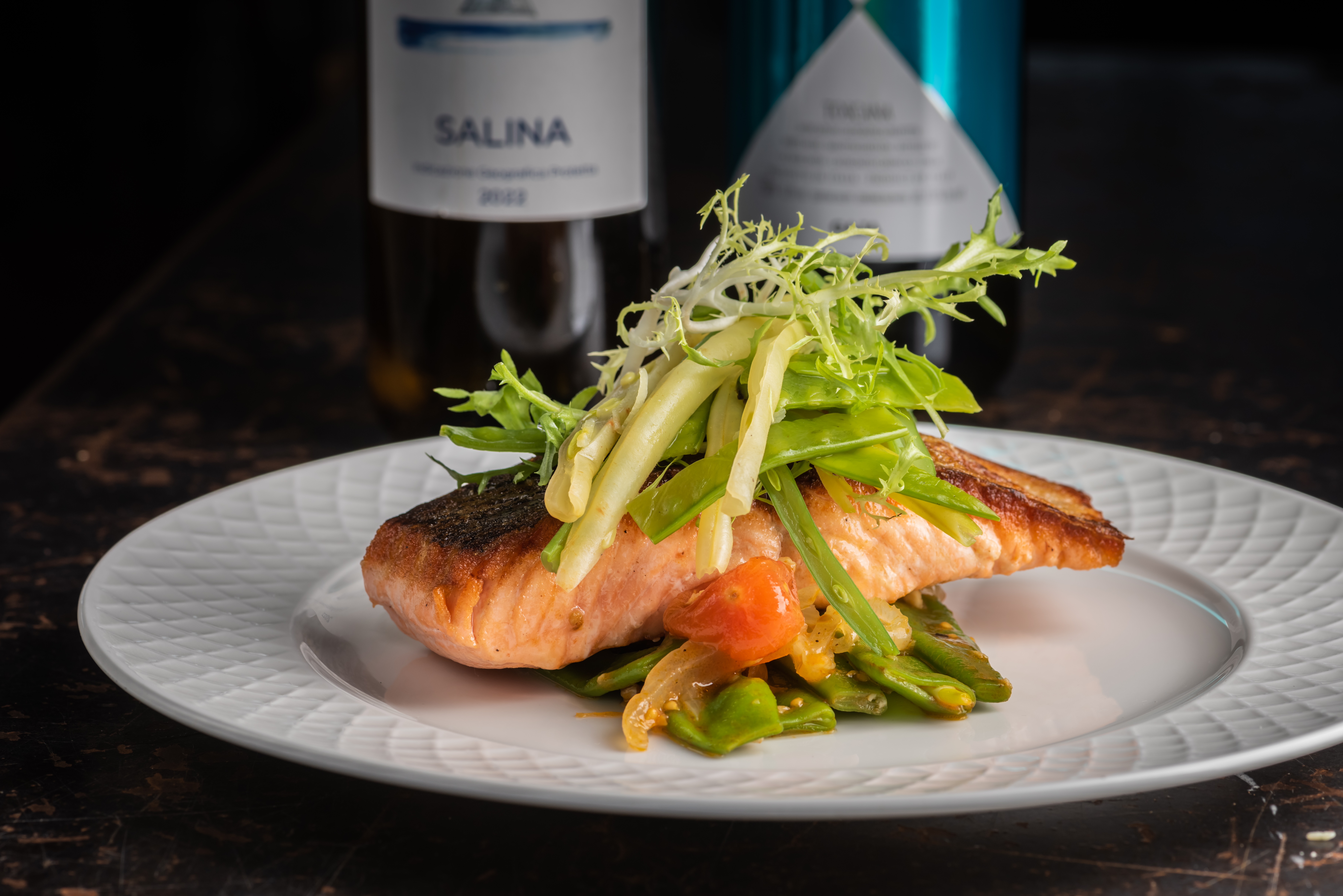 a plate of food on a table