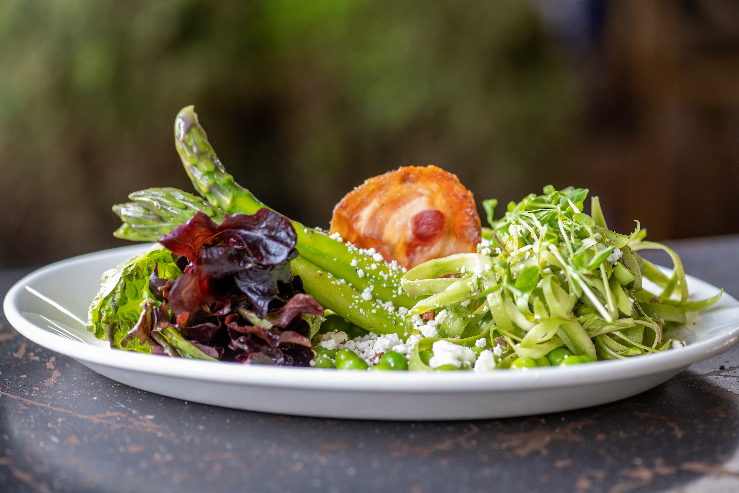 a picture of an asparagus salad