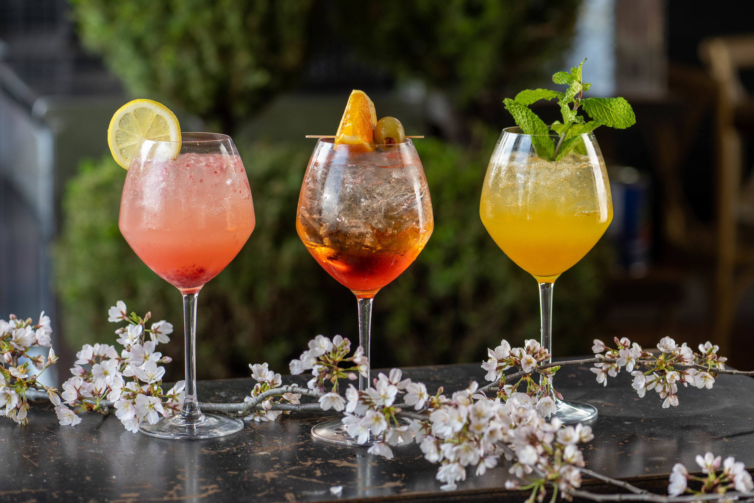 a picutre of three cocktaiks