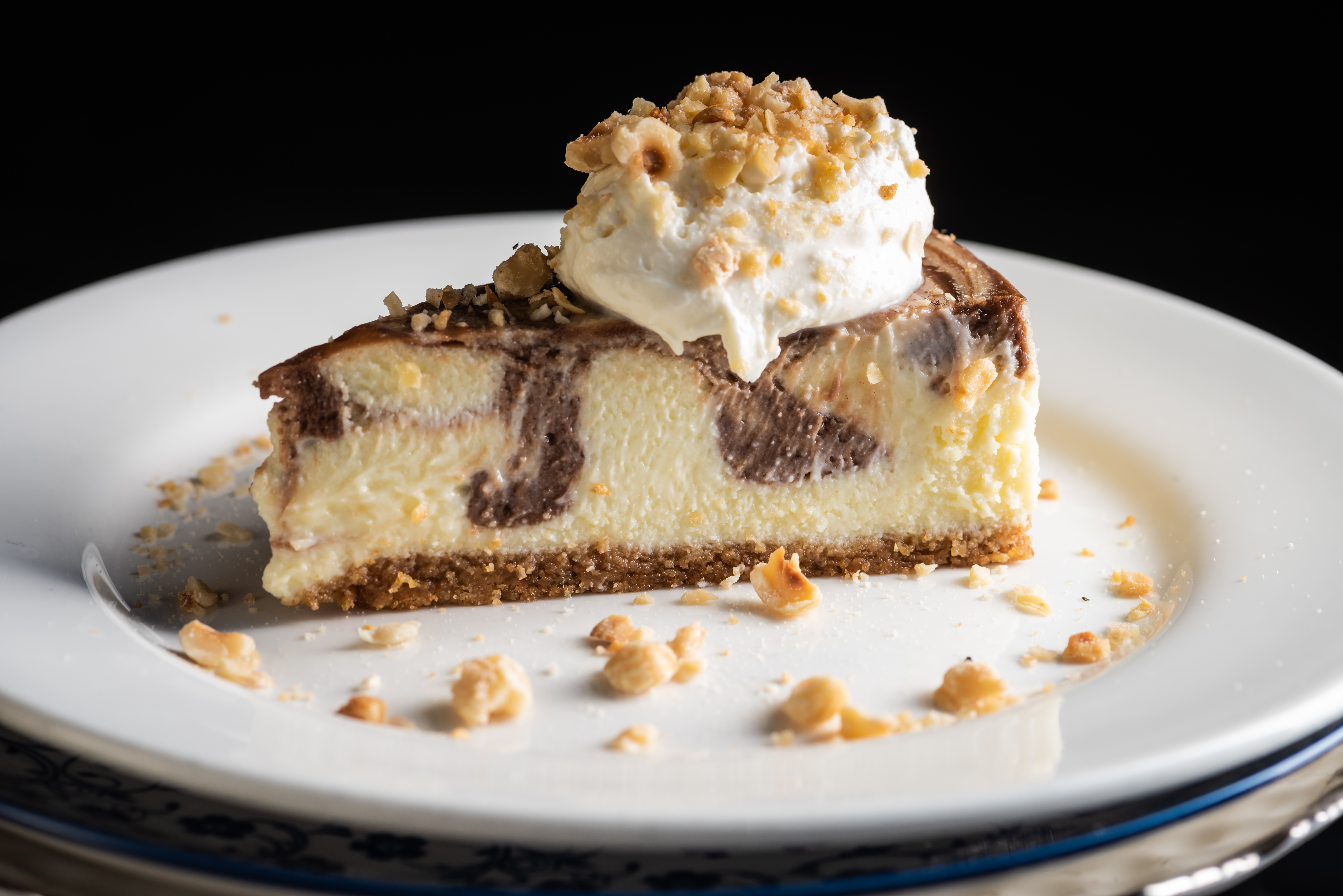 a piece of cake on a plate