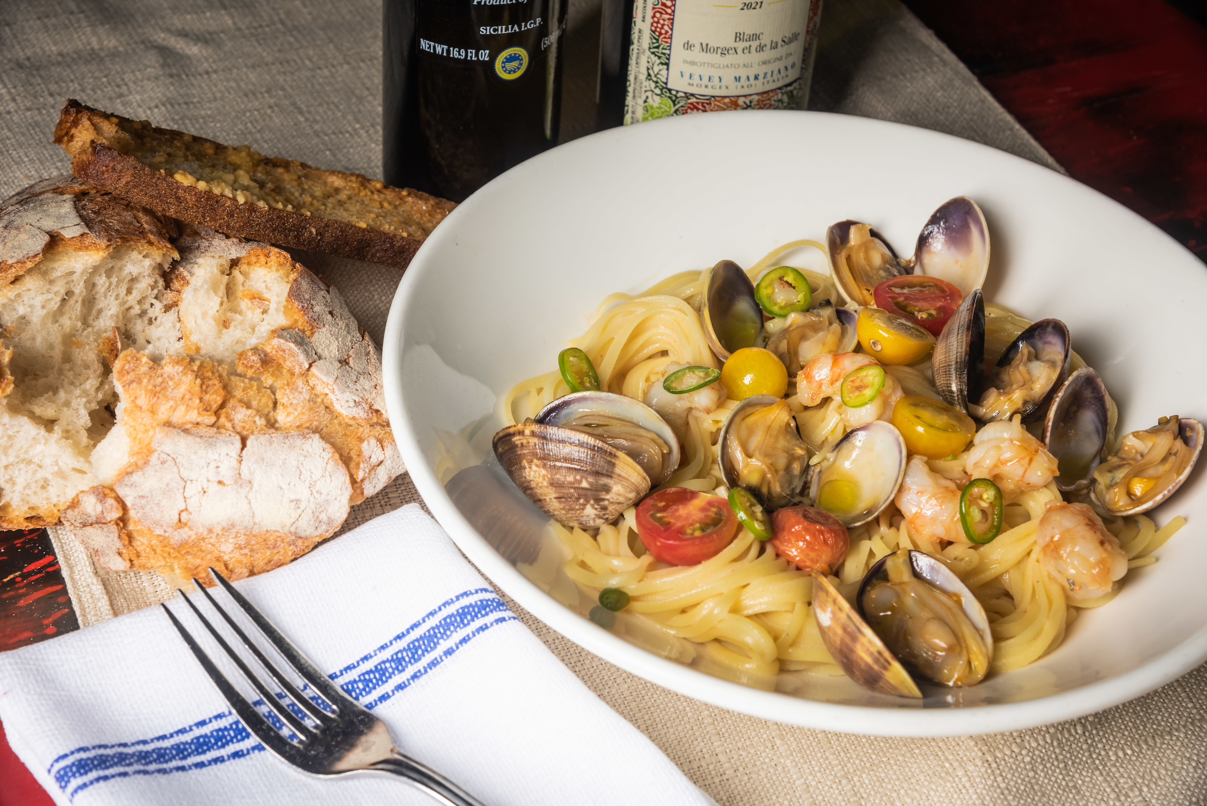 linguine with seafood