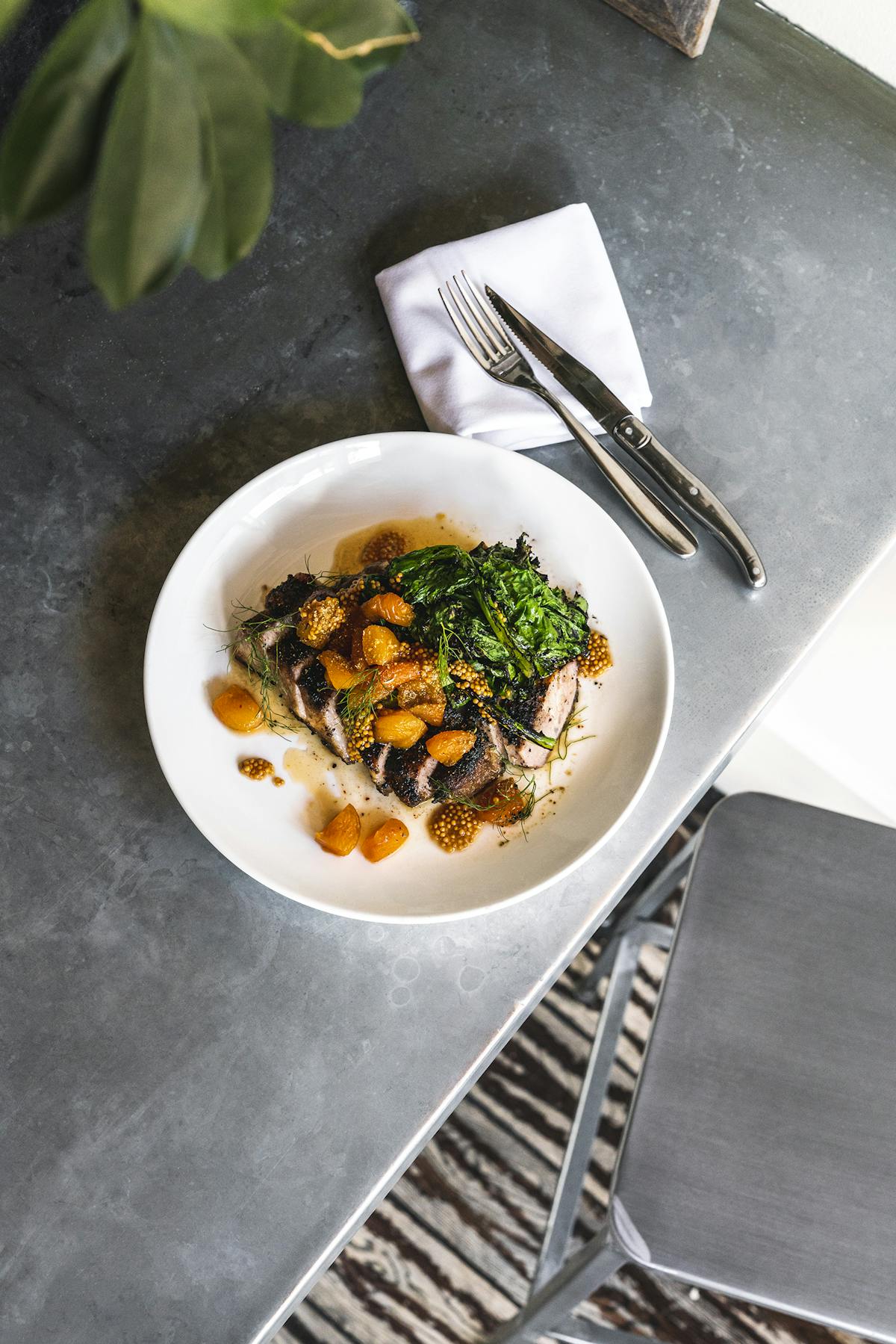a bowl of food on a plate