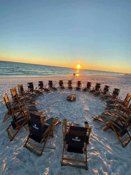 Beach Bonfire Event Royal Palm Grille Seafood Restaurant in Miramar