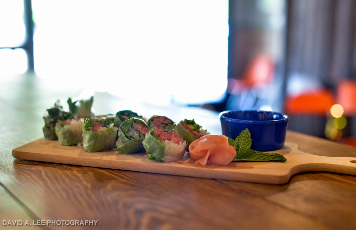 food on a wooden table