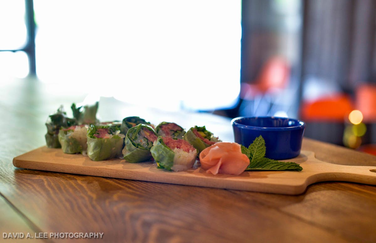 food on a wooden table
