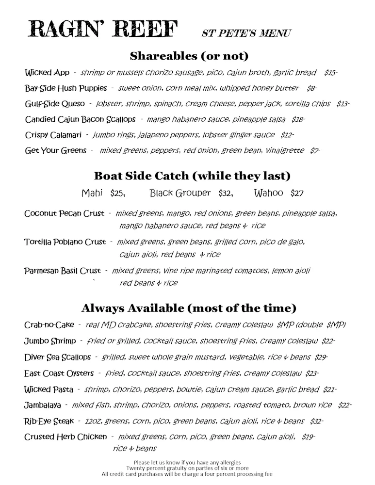 Petersburg Menu Culinary Evolution and Menu Shifts