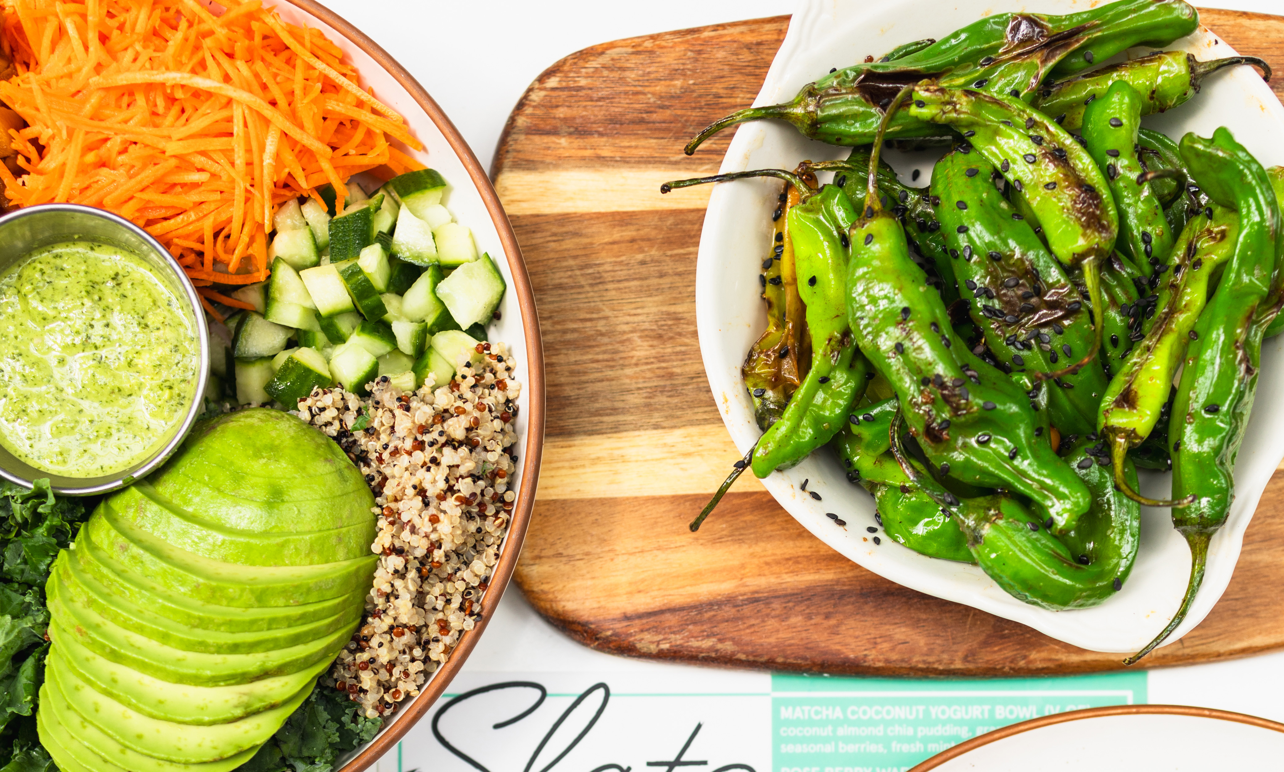 a plate of food on a table
