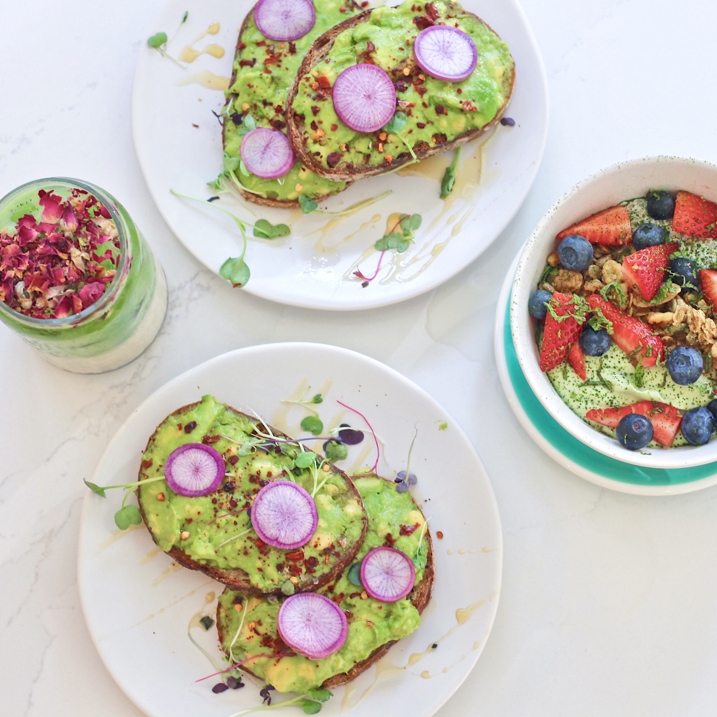 a plate of food on a table