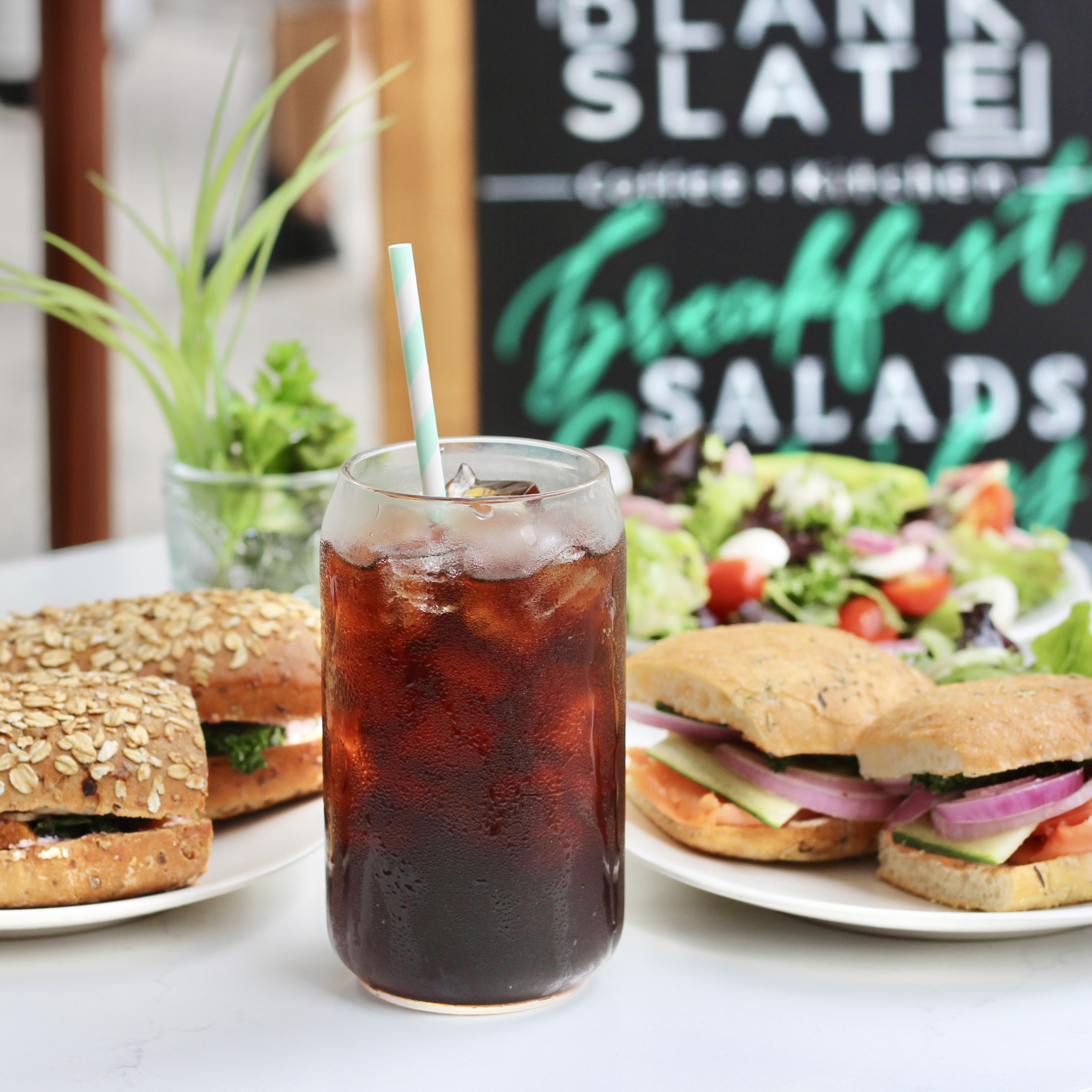 a sandwich sitting on top of a table