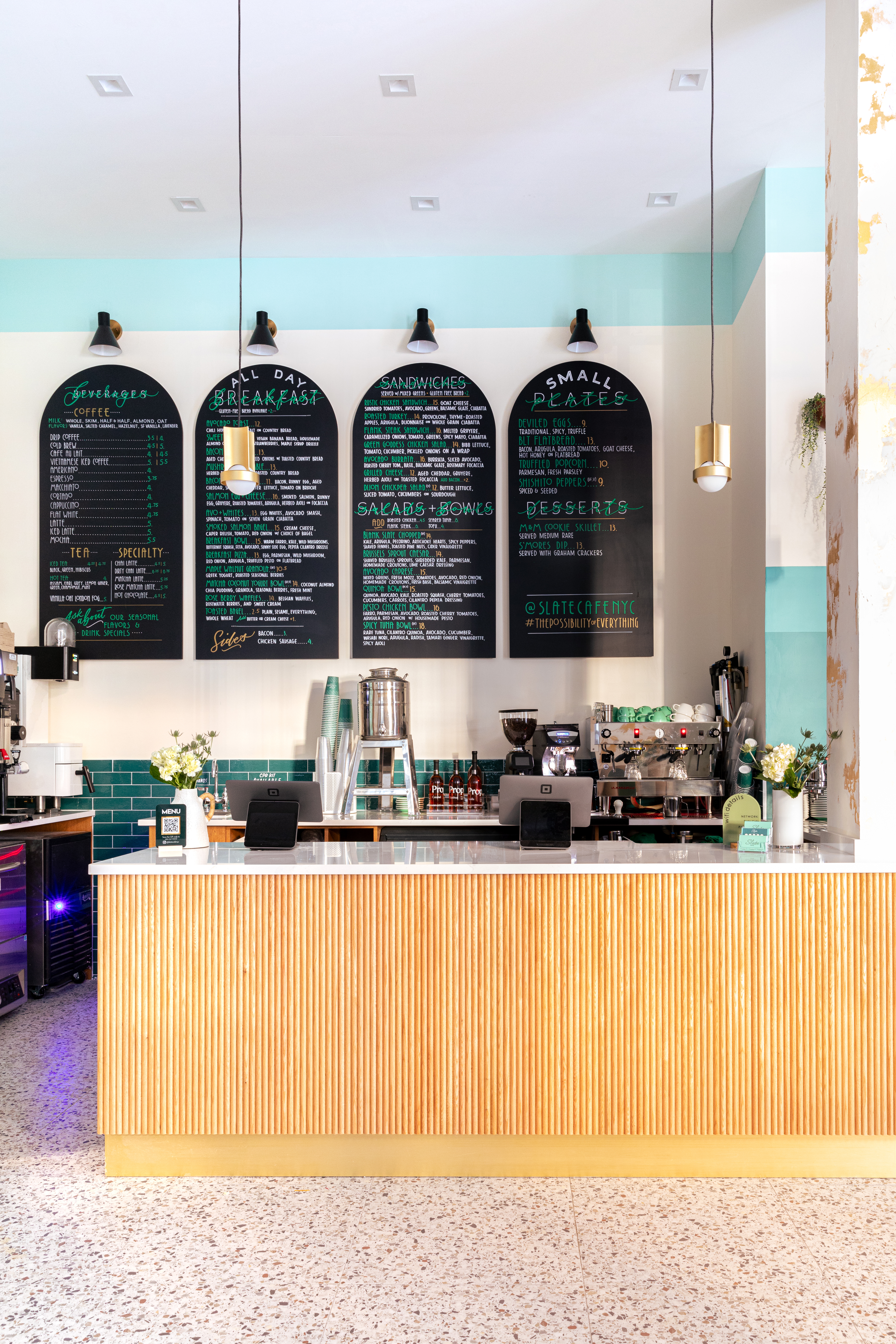 a band performing on a counter