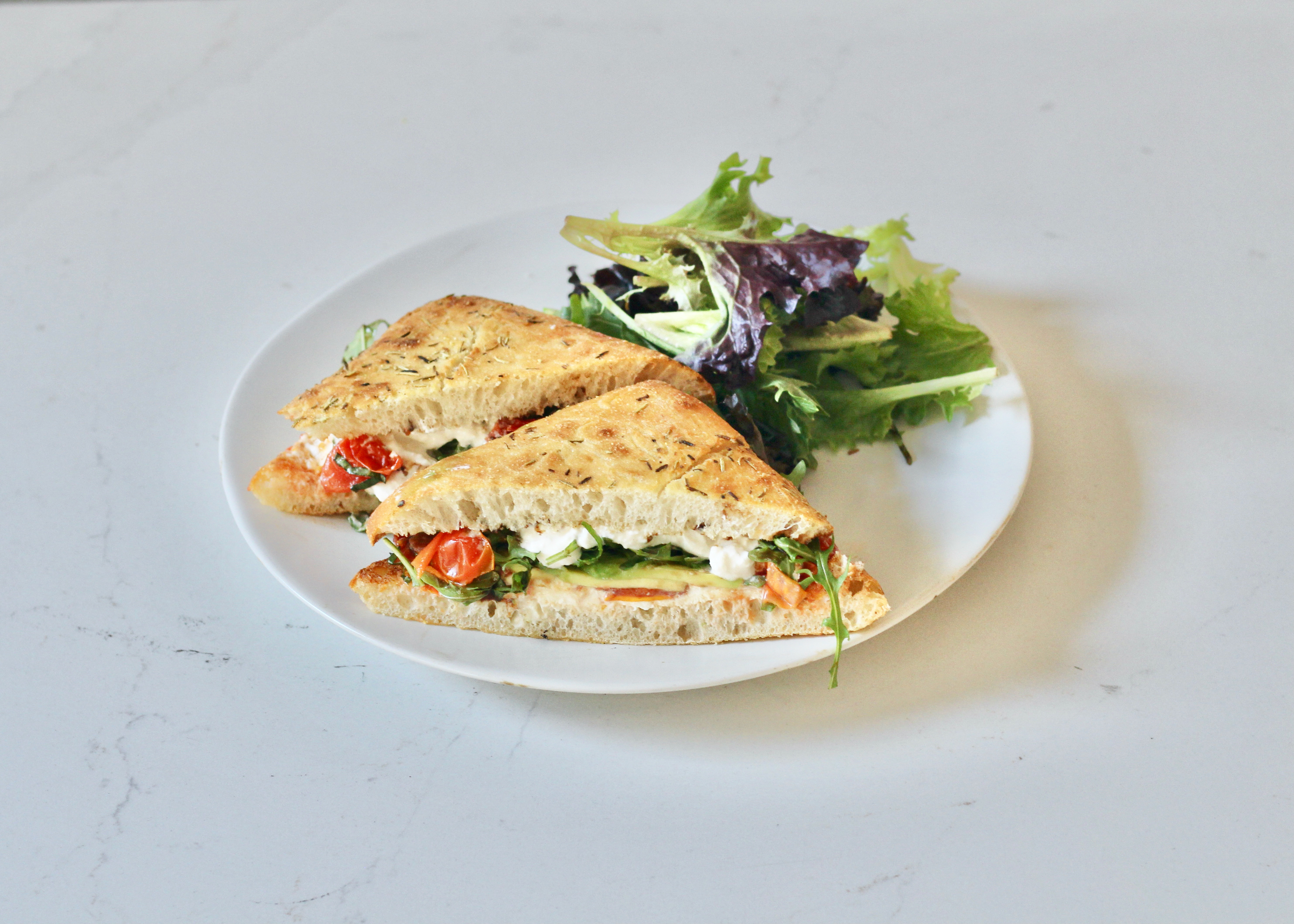 a plate of food with broccoli