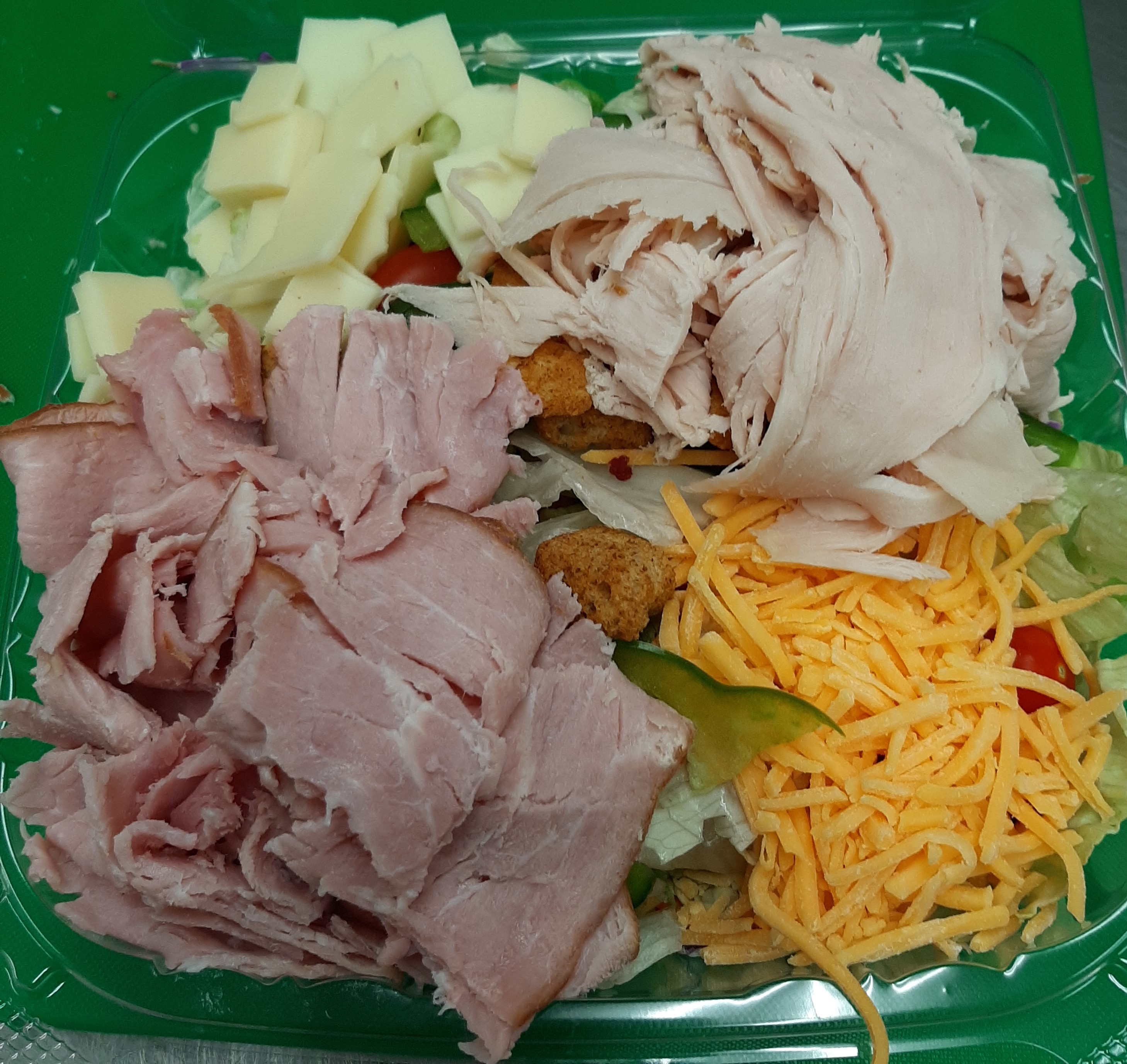 a close up of a plate of food