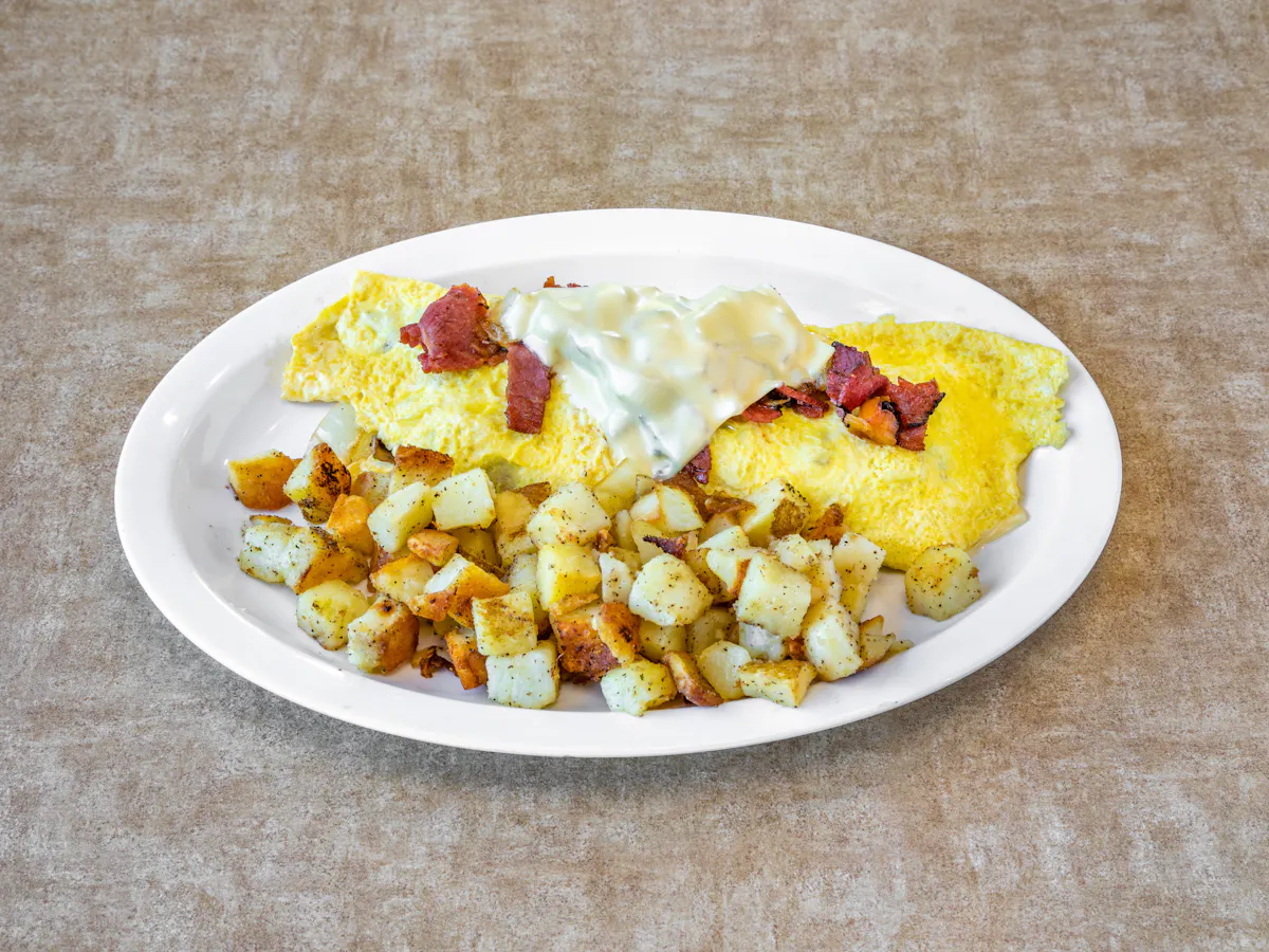 a plate of food on a plate