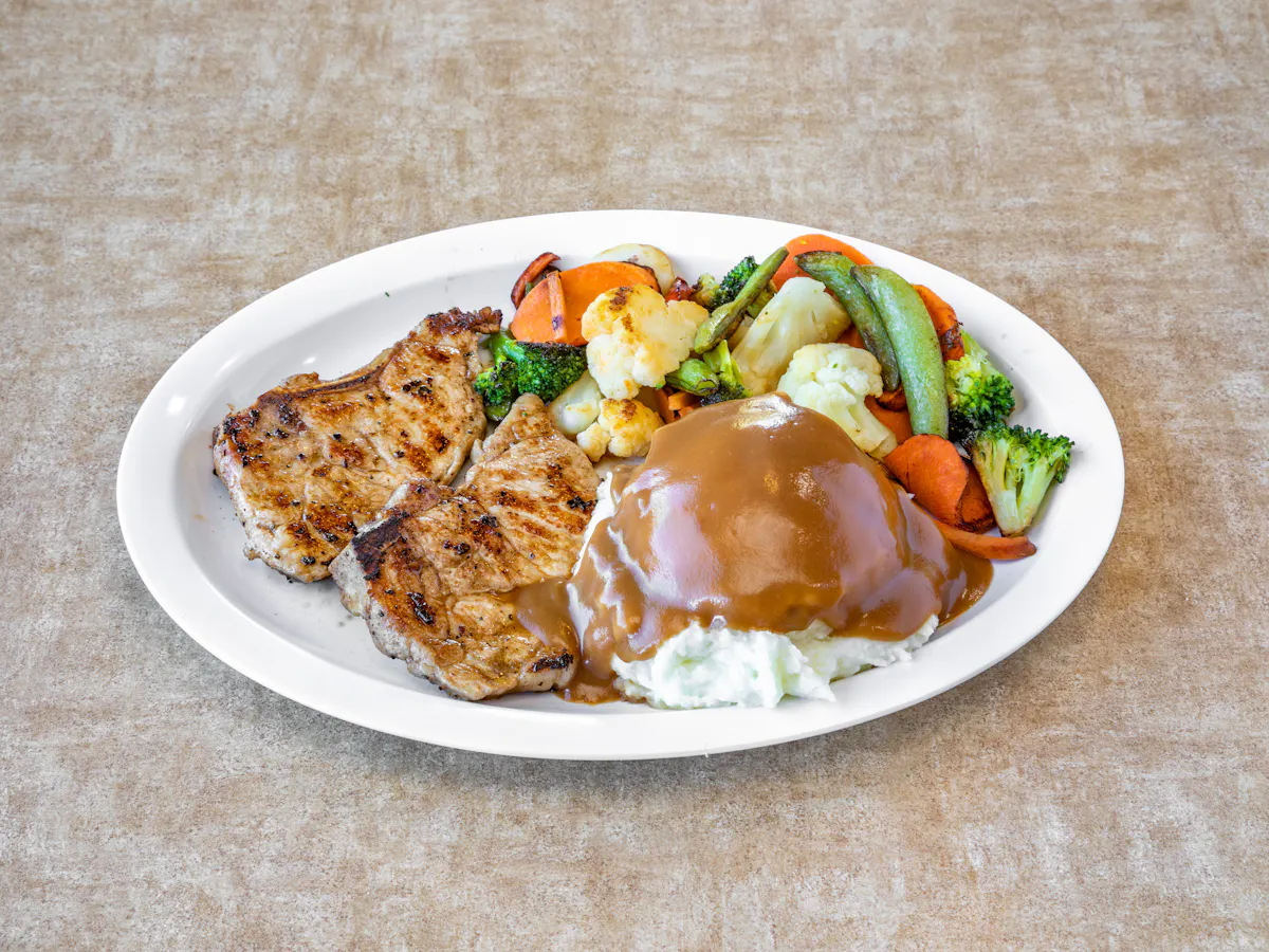 a plate of food on a table