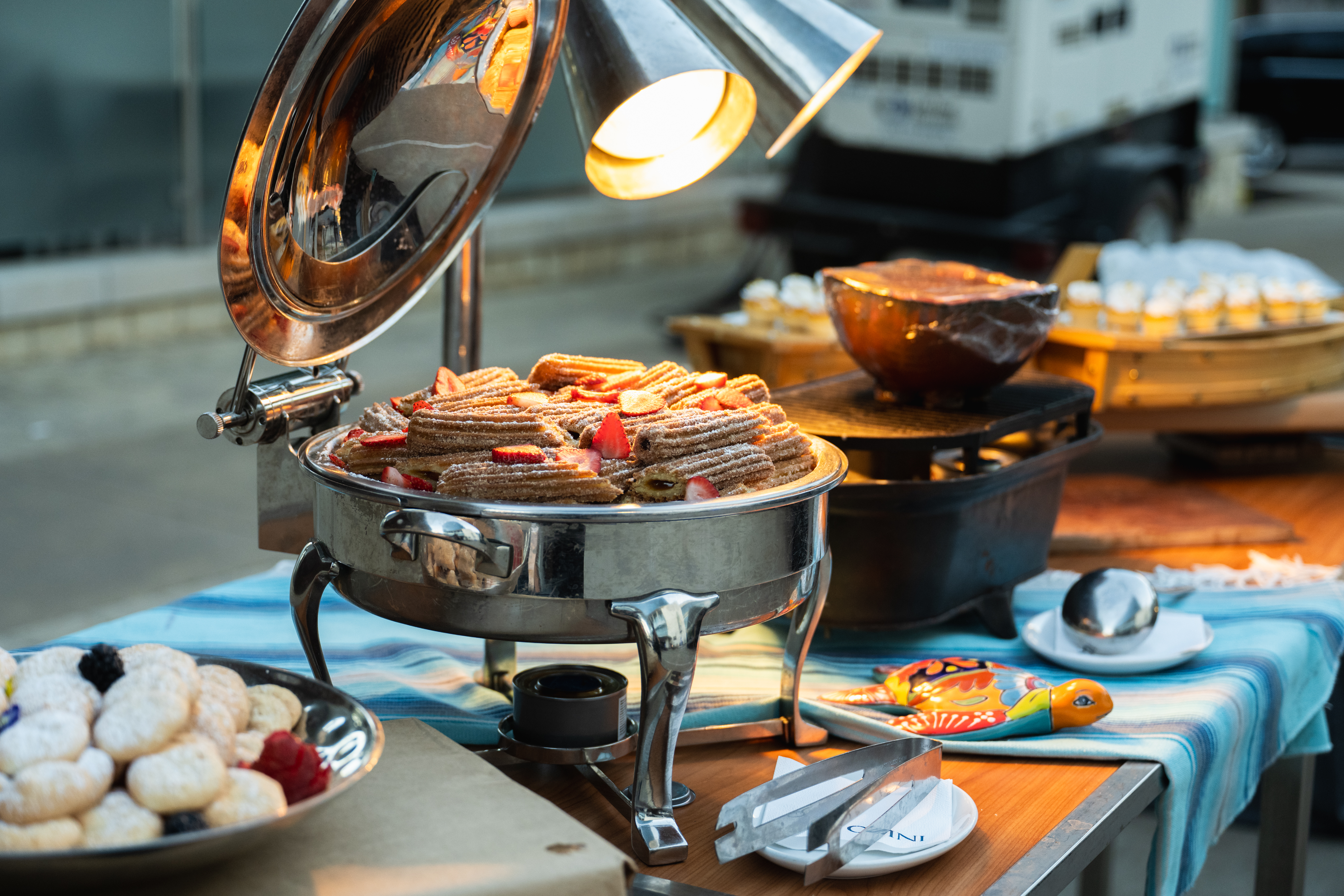 food on a table